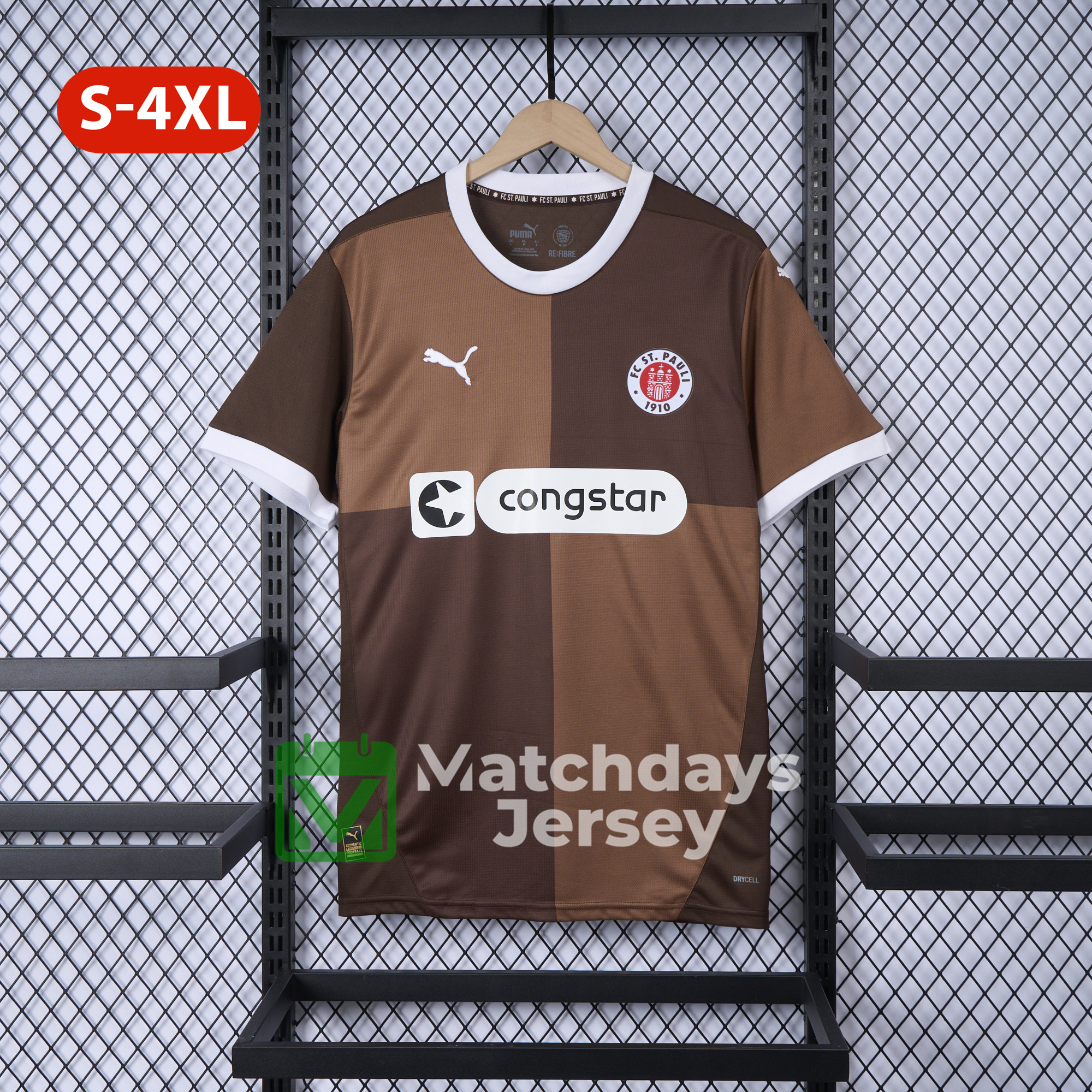 SIUjerseys-St. Pauli 24-25 Home Stadium Jersey - Fans Version