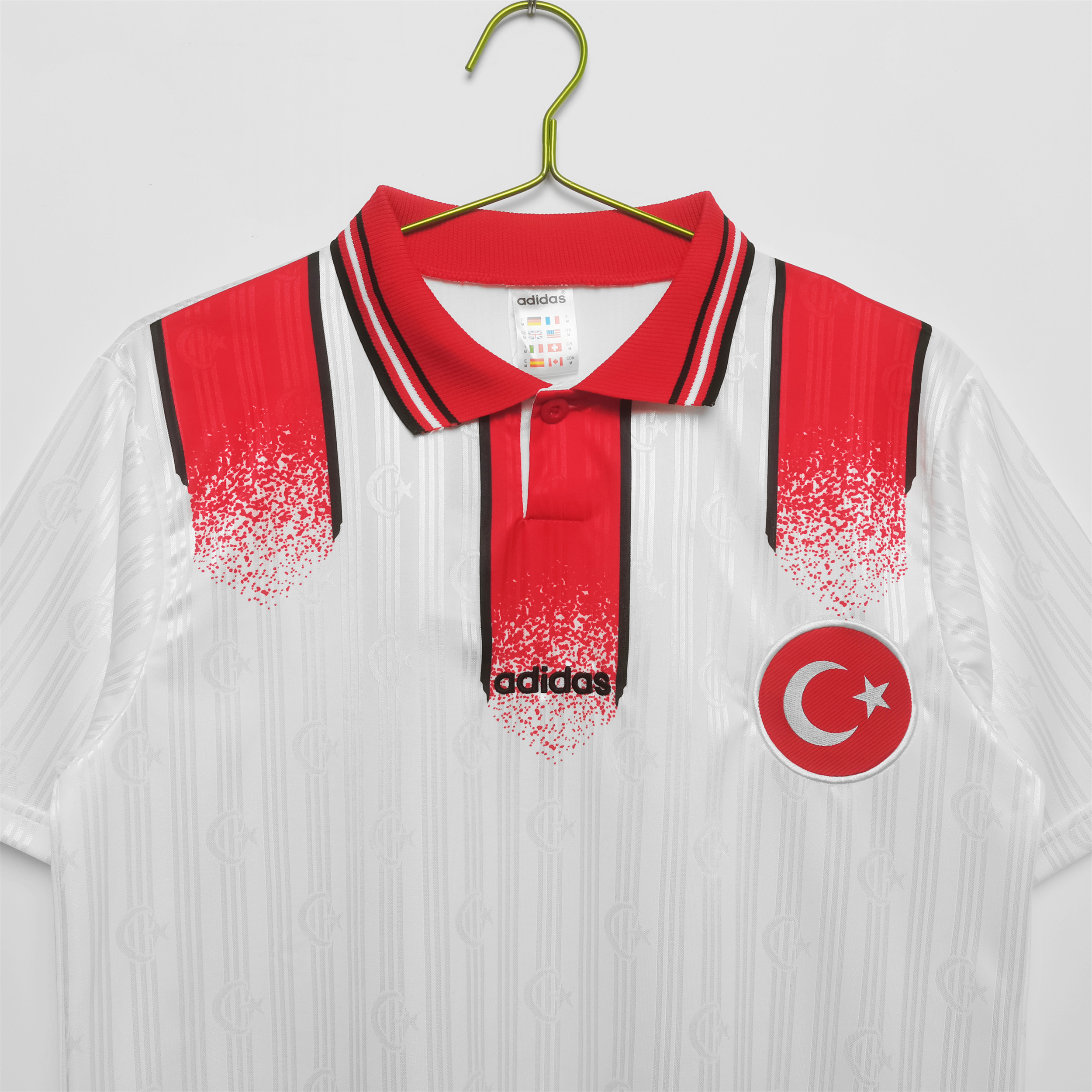 unitedfutballjersey-Retro Turkey 1996 Away Stadium Jersey