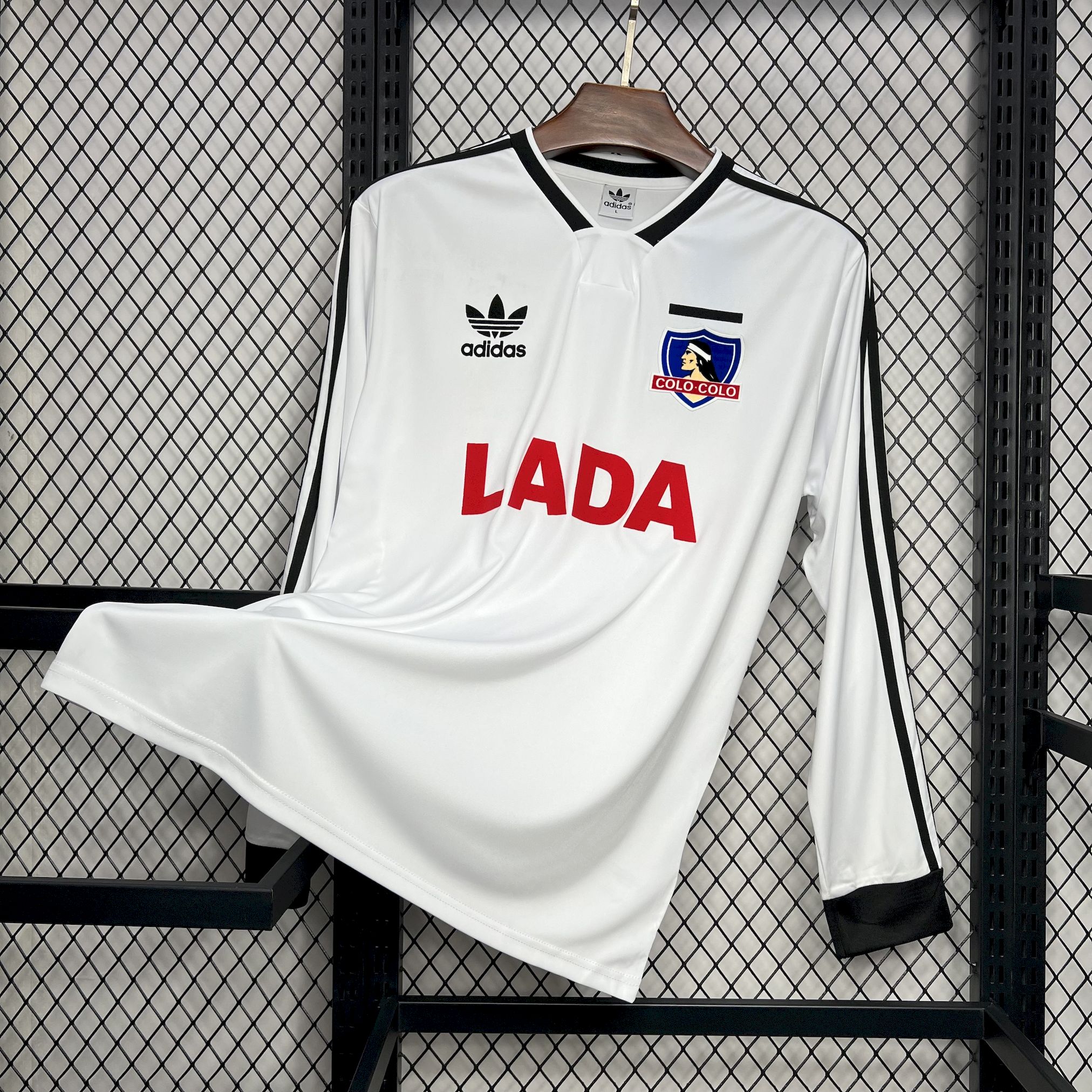 SIUjerseys-Retro Colo Colo 1991 Home Long Sleeve Jersey