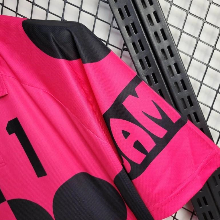 SIUjerseys-Retro Mexico 1998 World Cup Goalkeeper Pink Black Jersey