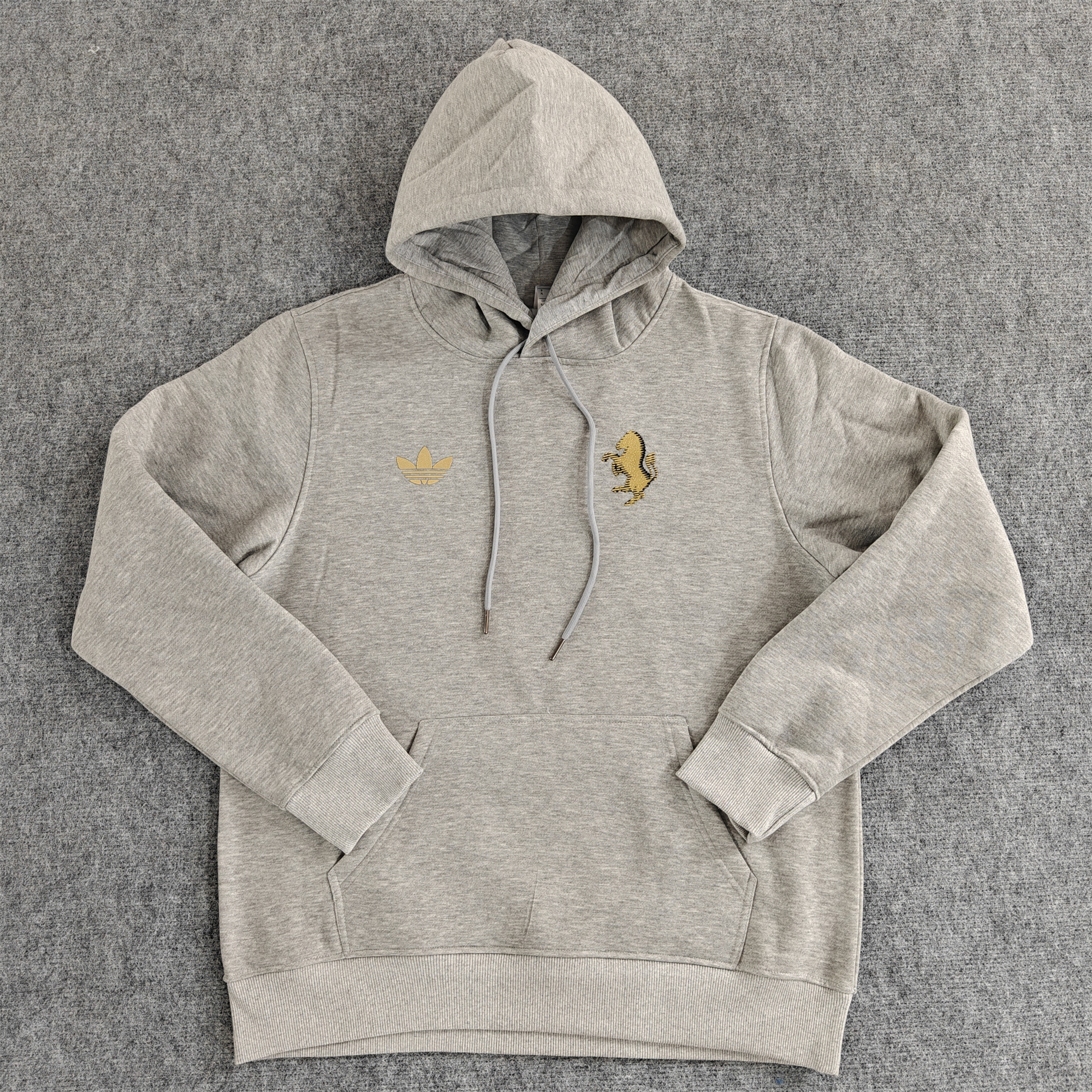 SIUjerseys-Juventus 24-25 Vintage Style Hoodie - Grey