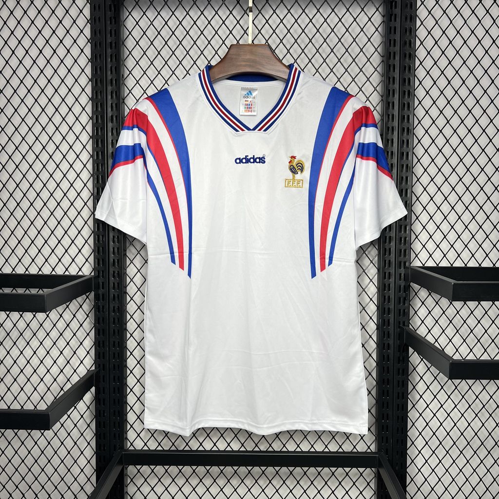 SIUjerseys-Retro France 1996 Away Jersey