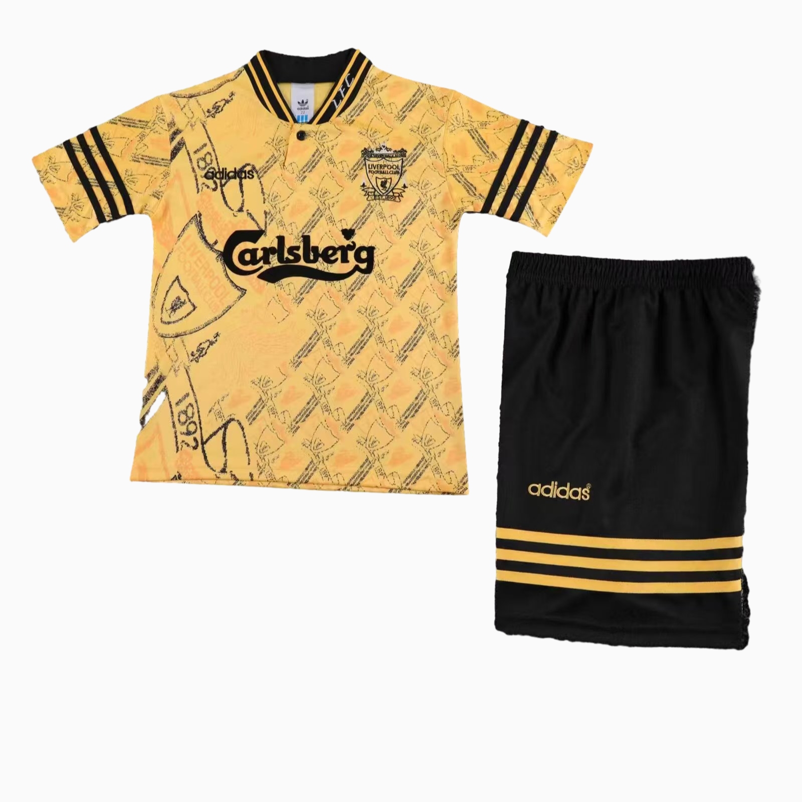 SIUjerseys-Retro Liver.pool 1994-96 Third Kids Kit
