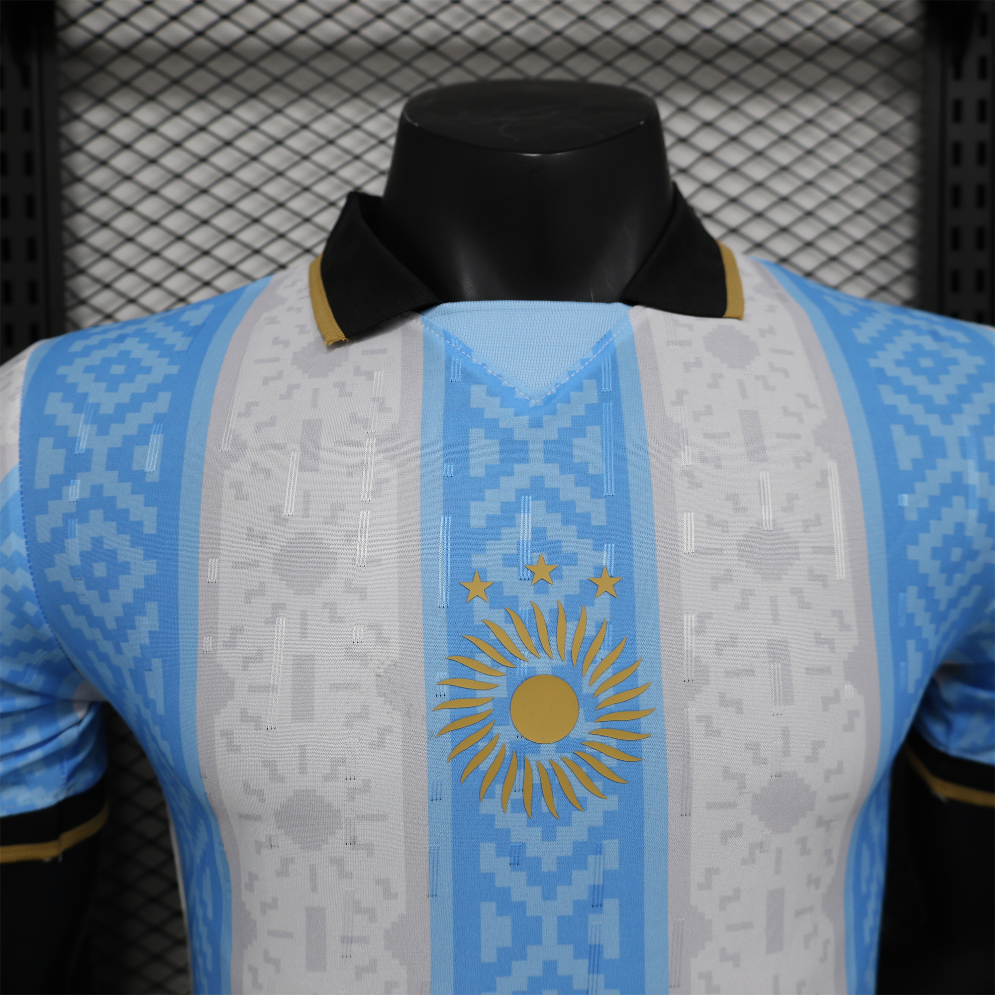 Higojerseys-Argentina 2024-25 COMMA Messi Jersey - Player Version