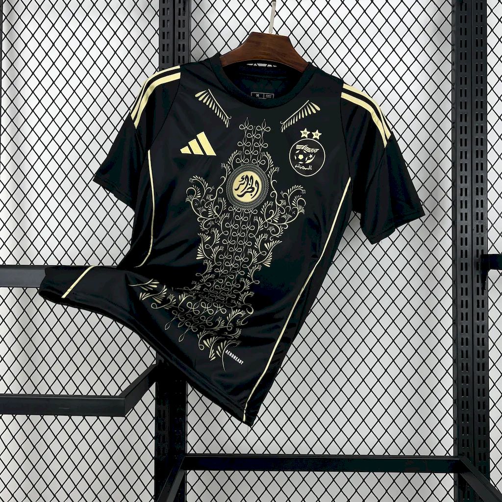 SIUjerseys-Algeria 2024-25 Black Gold Supporter Jersey - Fans Version