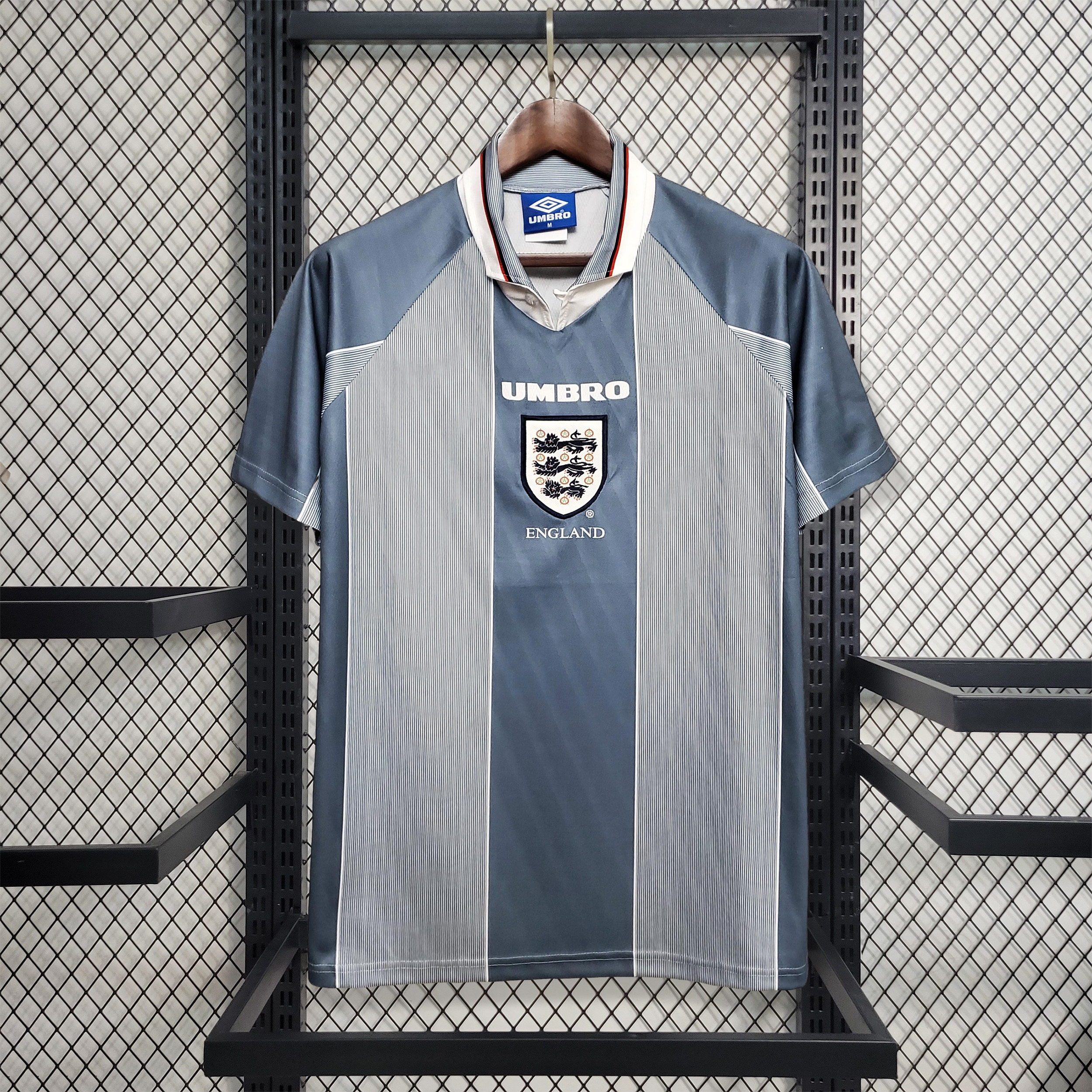 SIUjerseys-Retro England 1996 Away Stadium Jersey