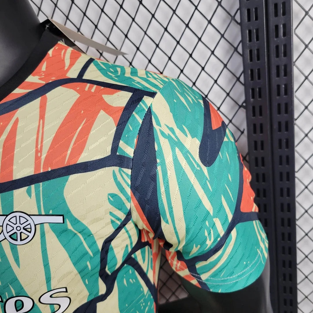 SIUjerseys-Arsenal 24-25 Red Green Pre-match Jersey - Player Version