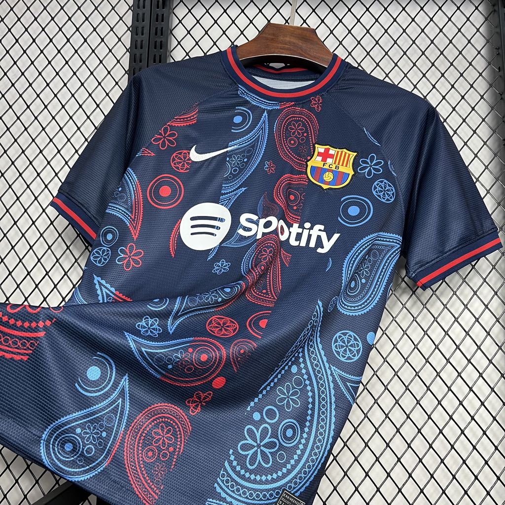 SIUjerseys-Barcelona 24-25 Blue Speical Jersey - Fans Version