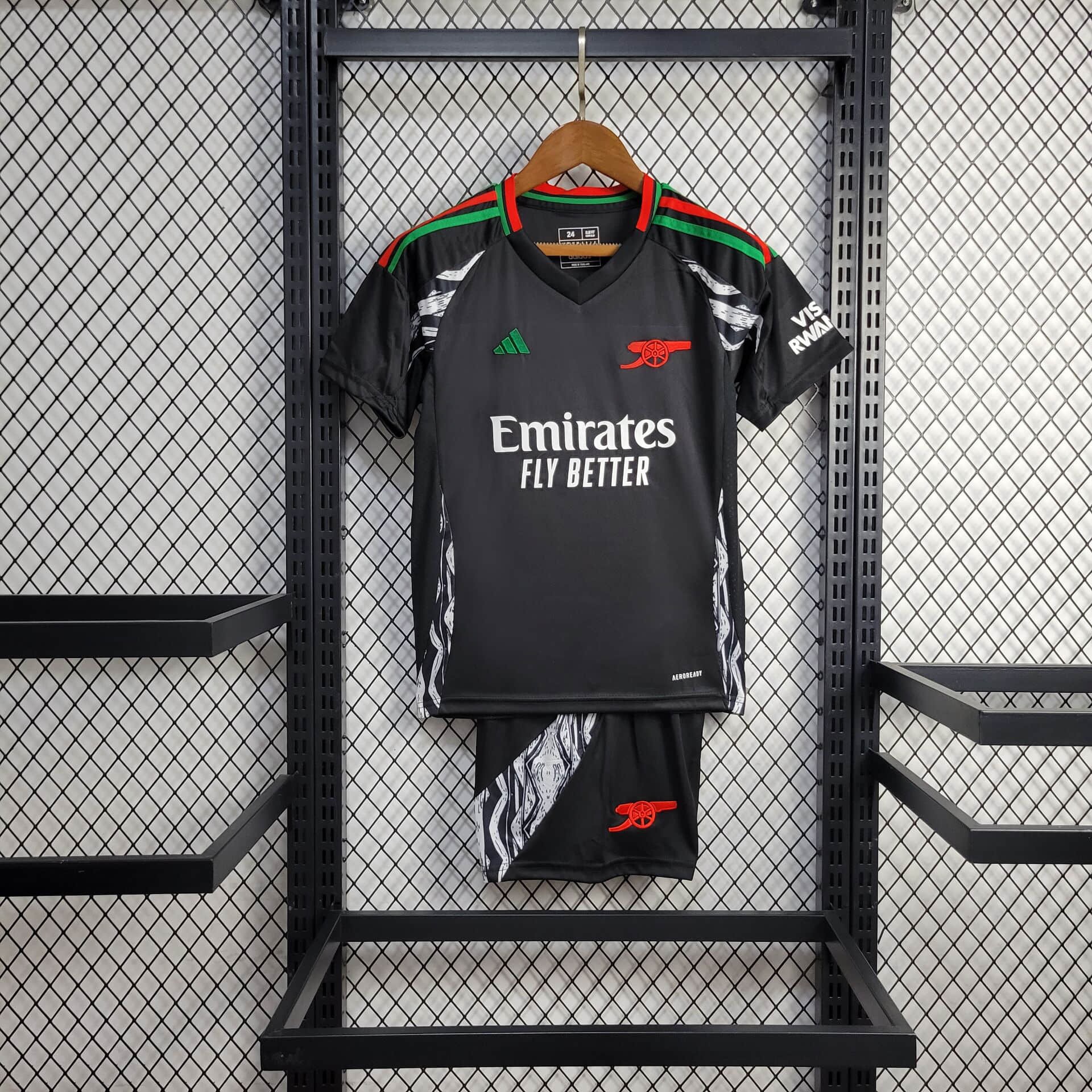 SIUjerseys-Arsenal 24-25 Away Kids Kit