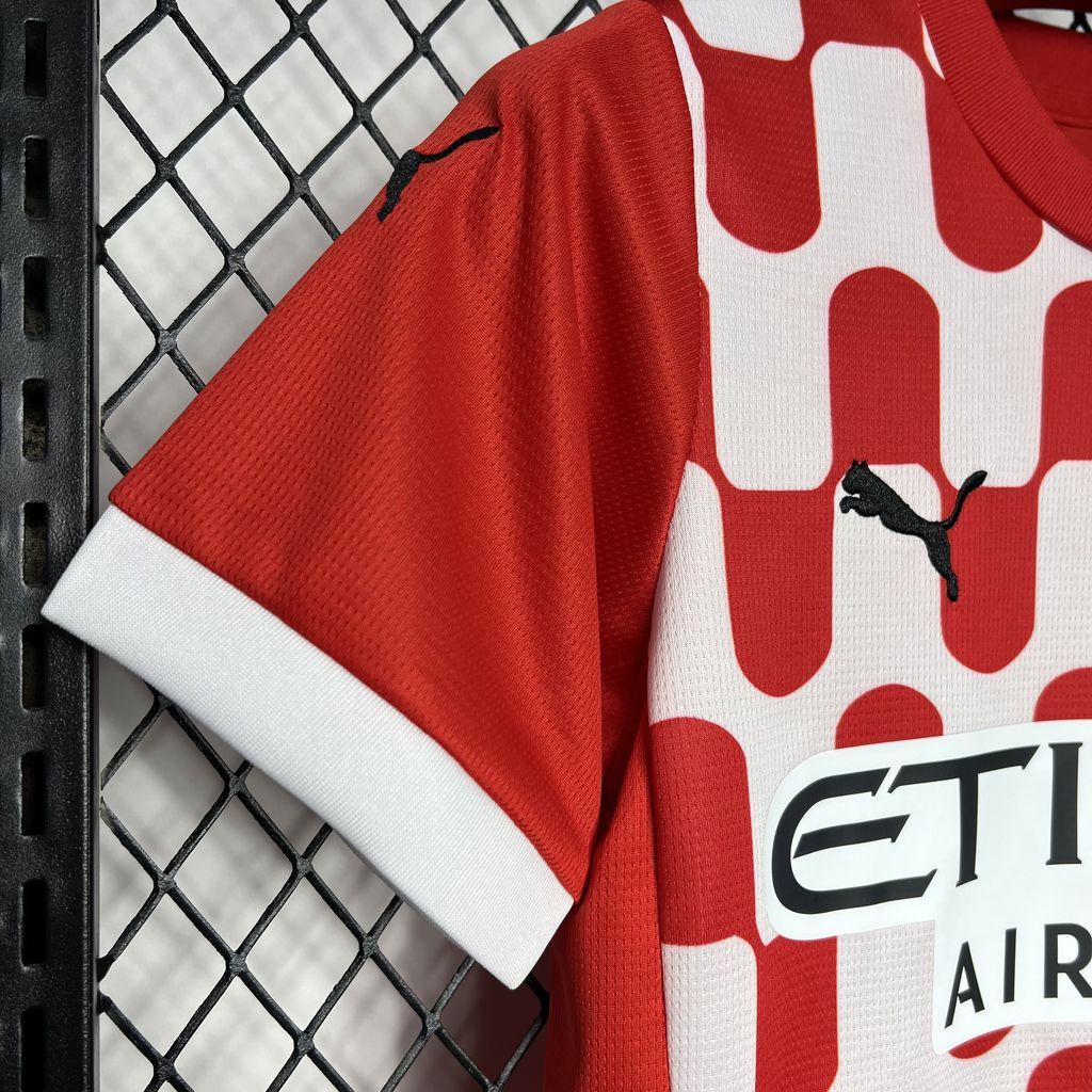 SIUjerseys-Girona 24-25 Home Stadium Kids Kit