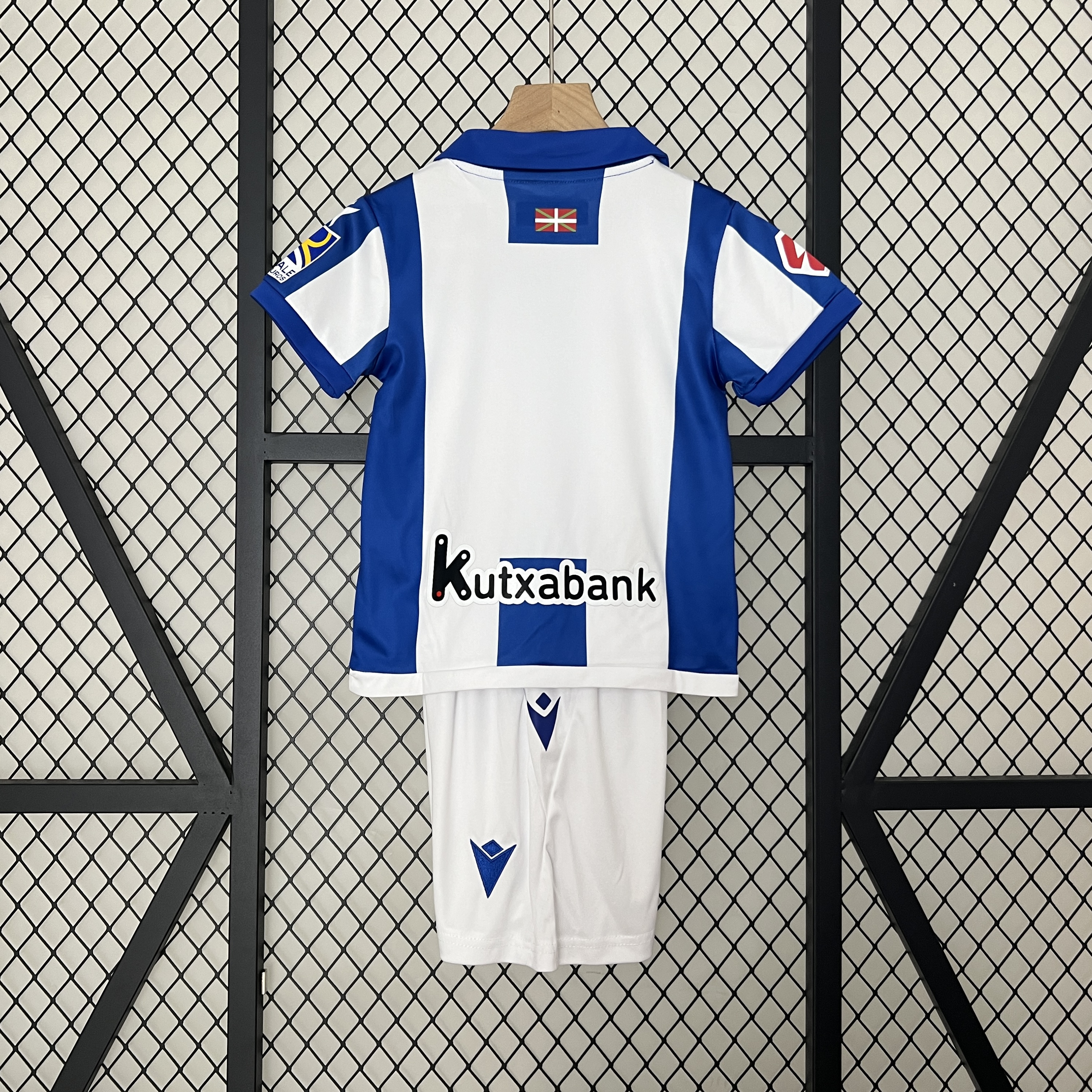 SIUjerseys-Real Sociedad 24-25 Home Stadium Kids Kit