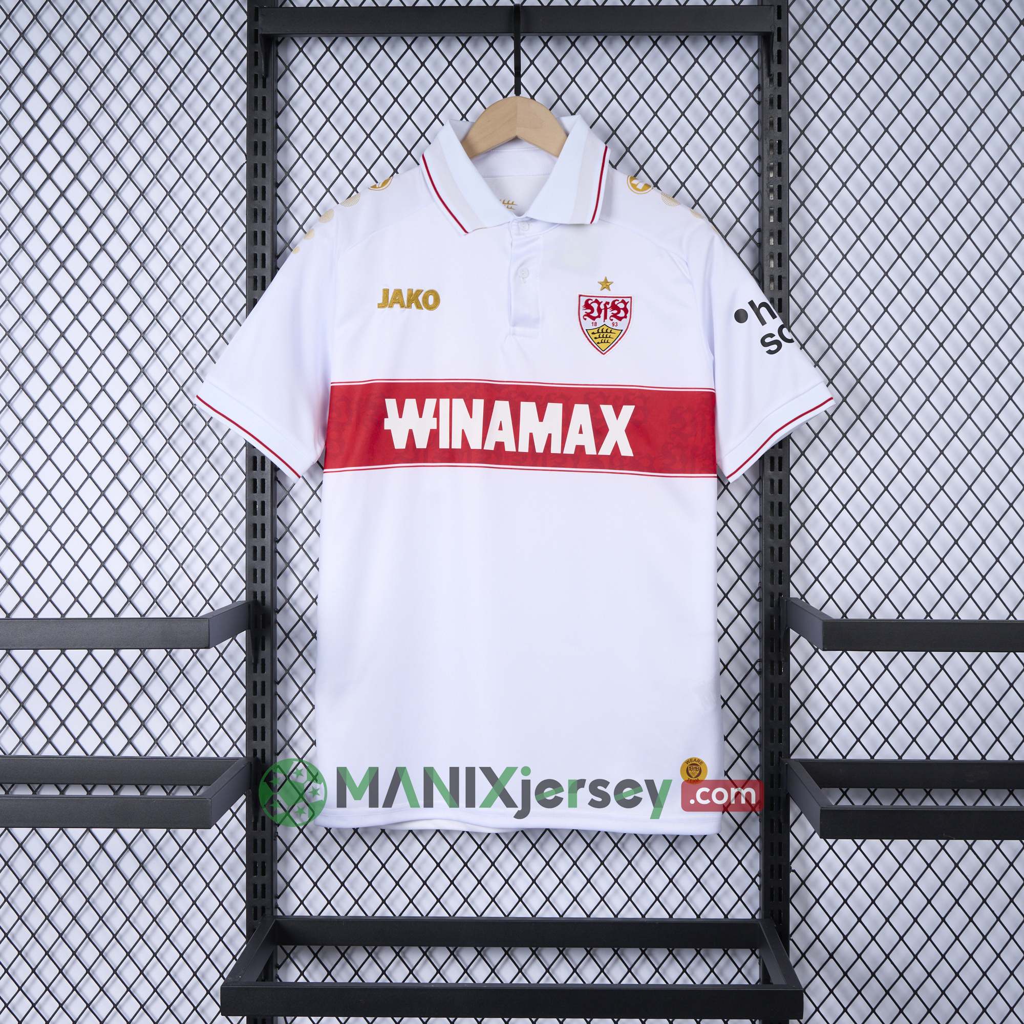 ManixJersey.com | VfB Stuttgart 24-25 European Home Jersey - Fans Version -Customize Name, Number and Patch | Worldwide Shipping