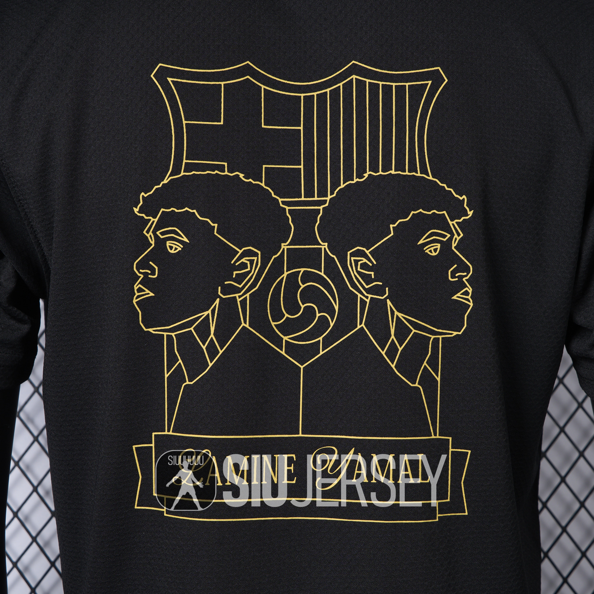 SIUjerseys-Barcelona 24-25 Yamal Anniversary Black Jersey - Player Version