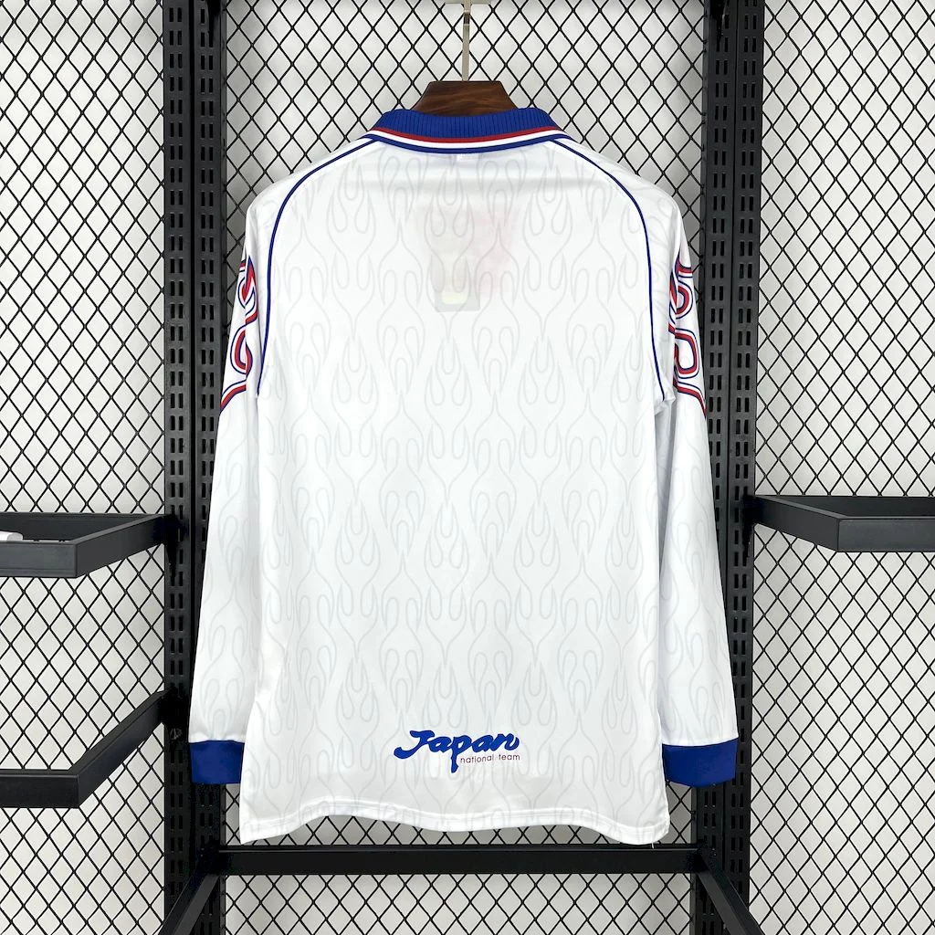 SIUjerseys-Retro Japan 1998 Away Long Sleeves Jersey