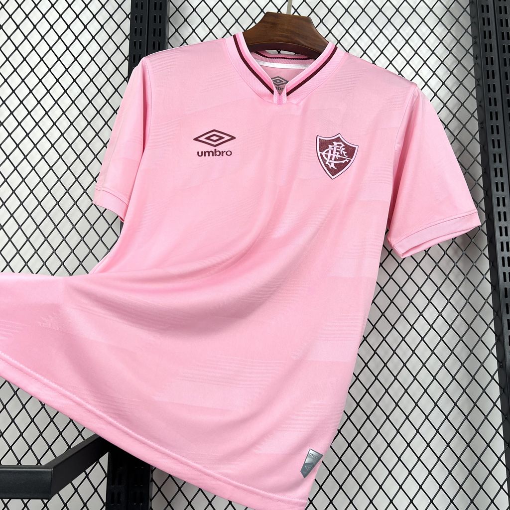 SIUjerseys-Fluminense 24-25 Pink October Jersey - Fans Version