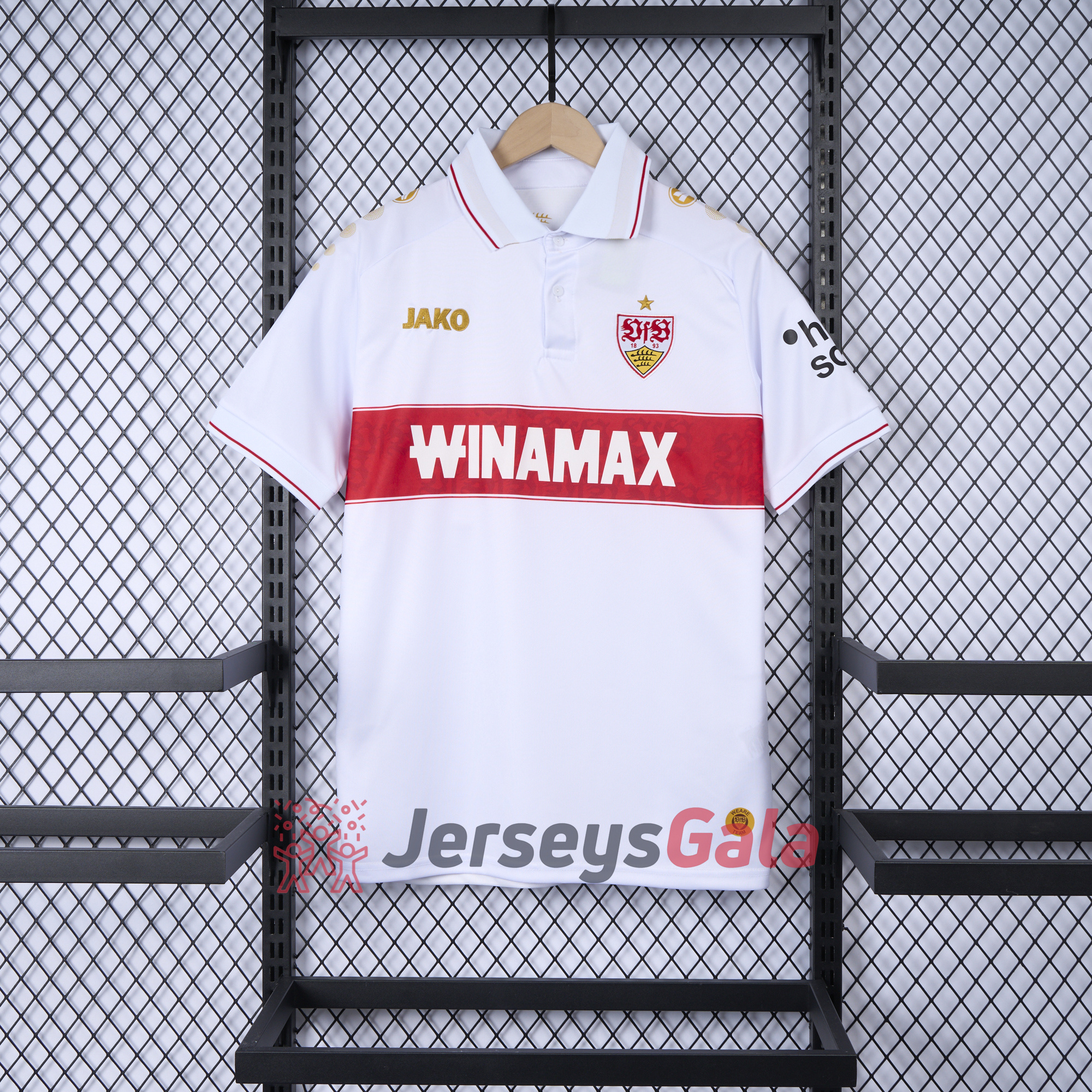 JerseysGala.com | VfB Stuttgart 24-25 European Home Jersey - Fans Version -Customize Name, Number and Patch | Worldwide Shipping
