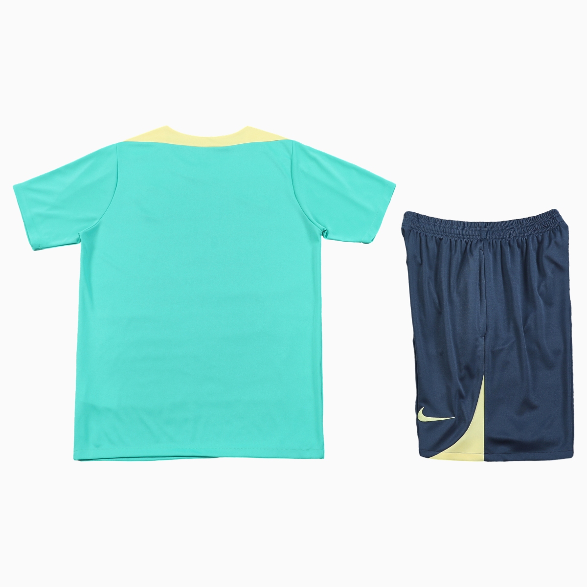 SIUjerseys-Club América 24-25 Short-Sleeve Training Set - Light Green Top & Grey Shorts
