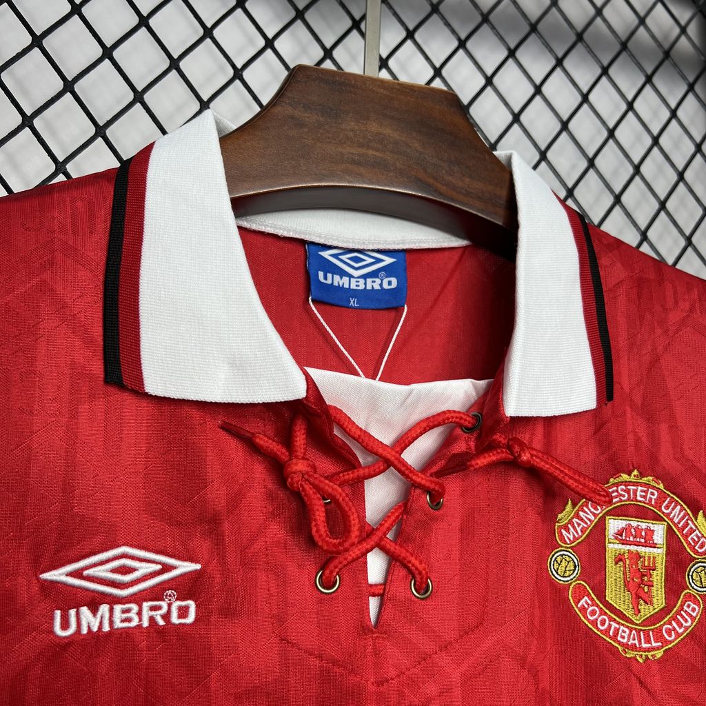 unitedfutballjersey-Retro Manchester United 92-94 Home Jersey