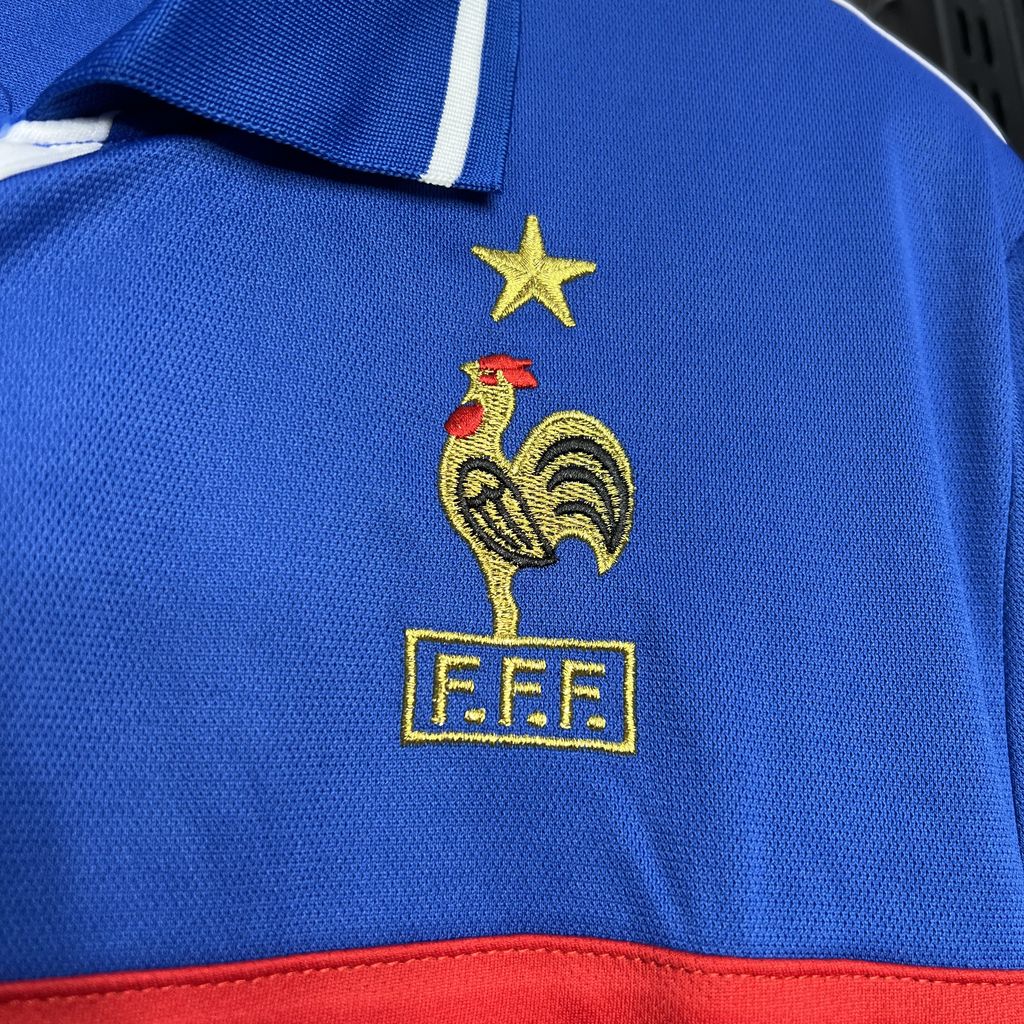 unitedfutballjersey-Retro France 2000 Home Stadium Jersey