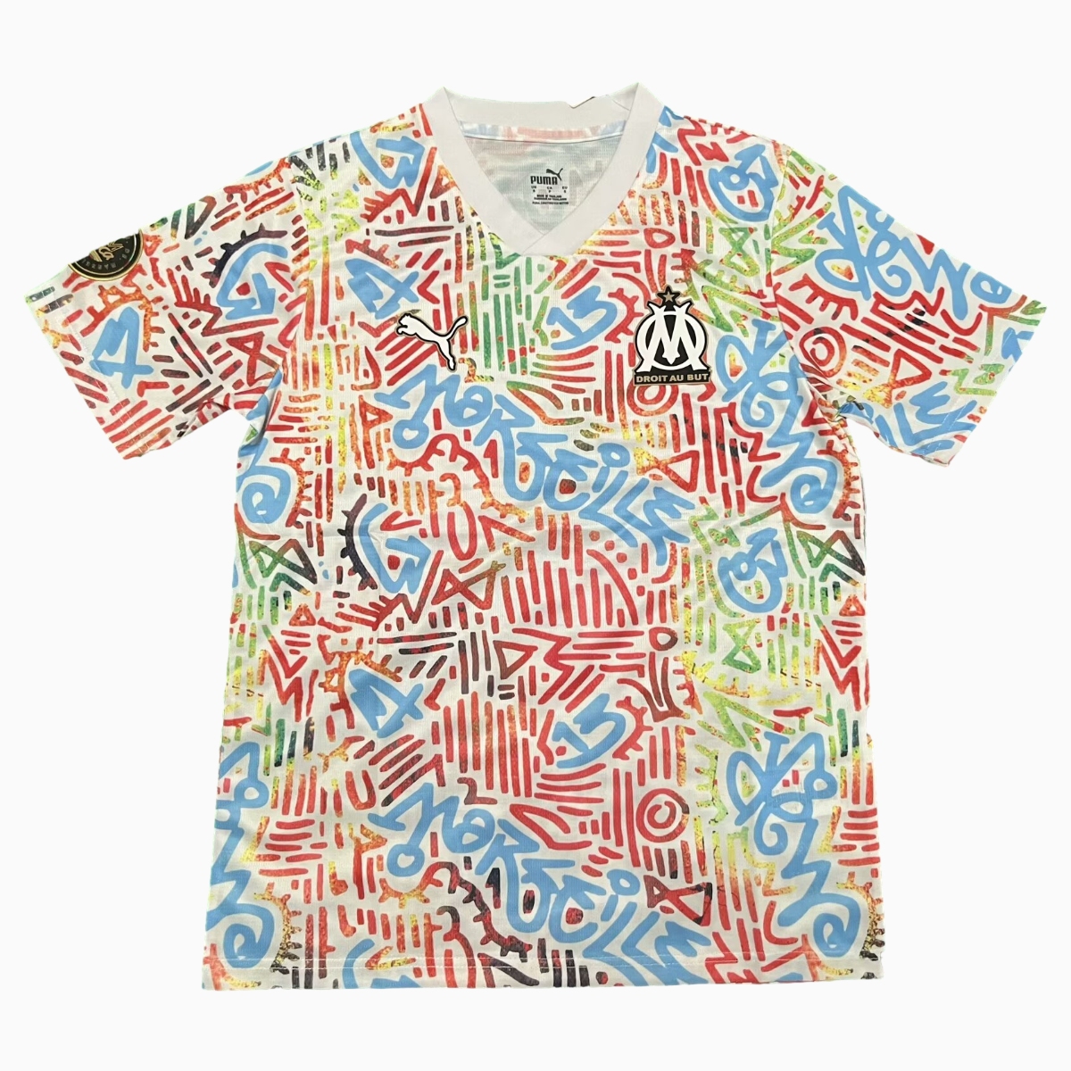 SIUjerseys-Marseille 24-25 Color Graffiti Pre-match Training Jersey - Fans Version