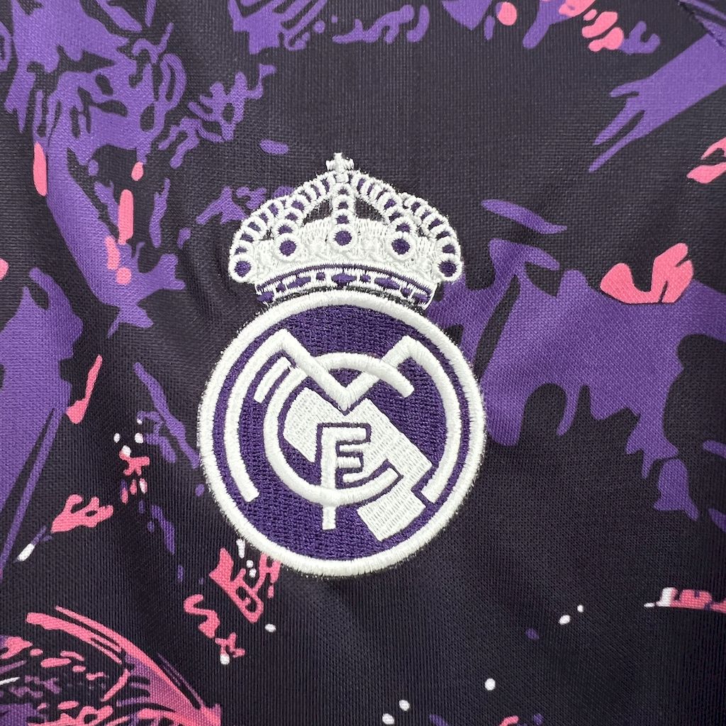unitedfutballjersey-Real Madrid 24-25 Pink & Purple & Black Special Edition Jersey