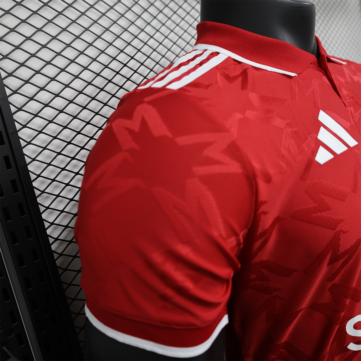 unitedfutballjersey-Manchester United 24-25 Red POLO Jersey - Player Version