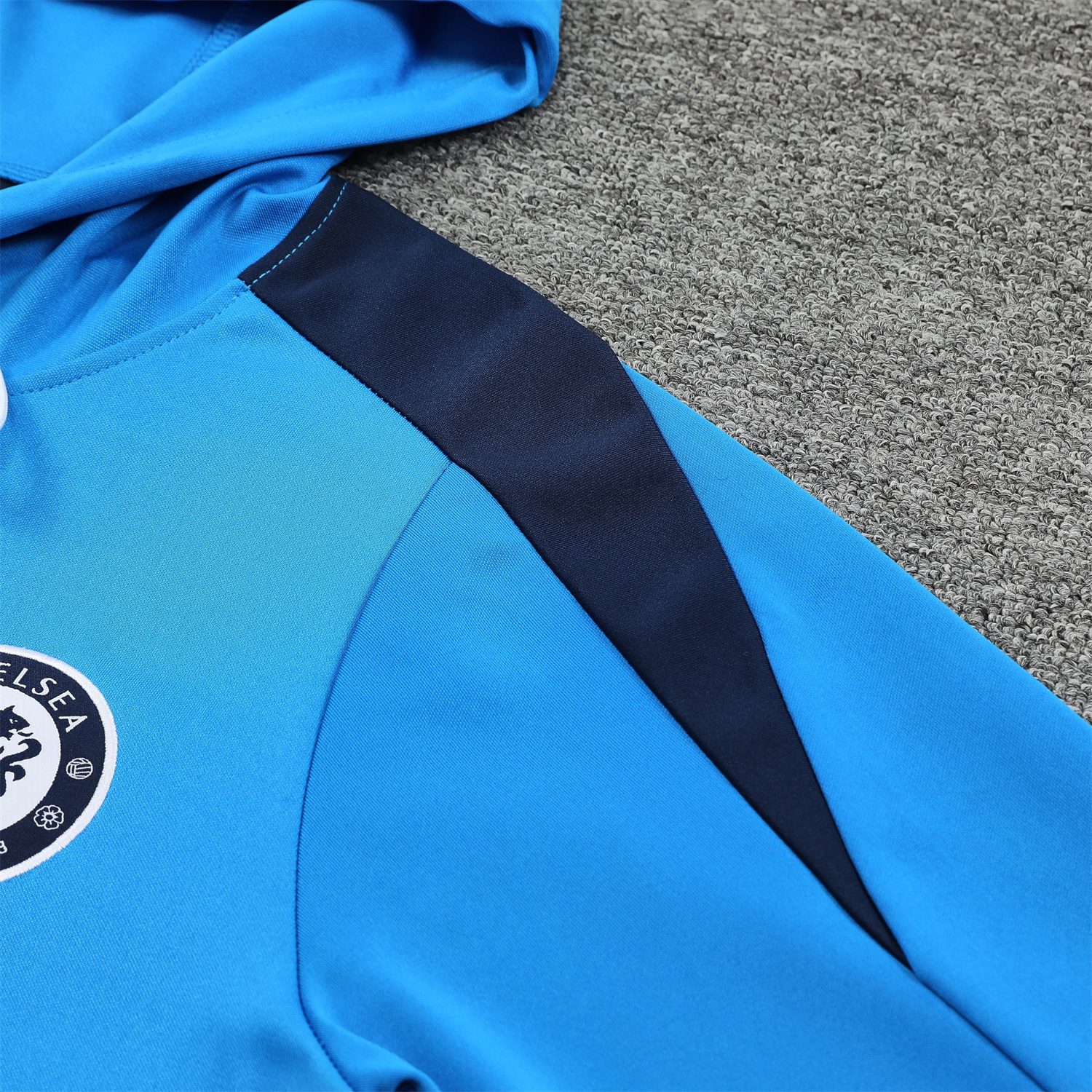 unitedfutballjersey-C.H.E.L.S.E.A 24-25 Training Hoodie Set - Blue Hoodie and Deep Blue Pants