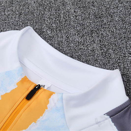 SIUjerseys-Real Madrid 2025 Kids Long Sleeve Training Set - Three Color Mixing