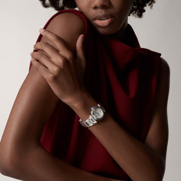 Pasha de Cartier watch 30mm steel quartz