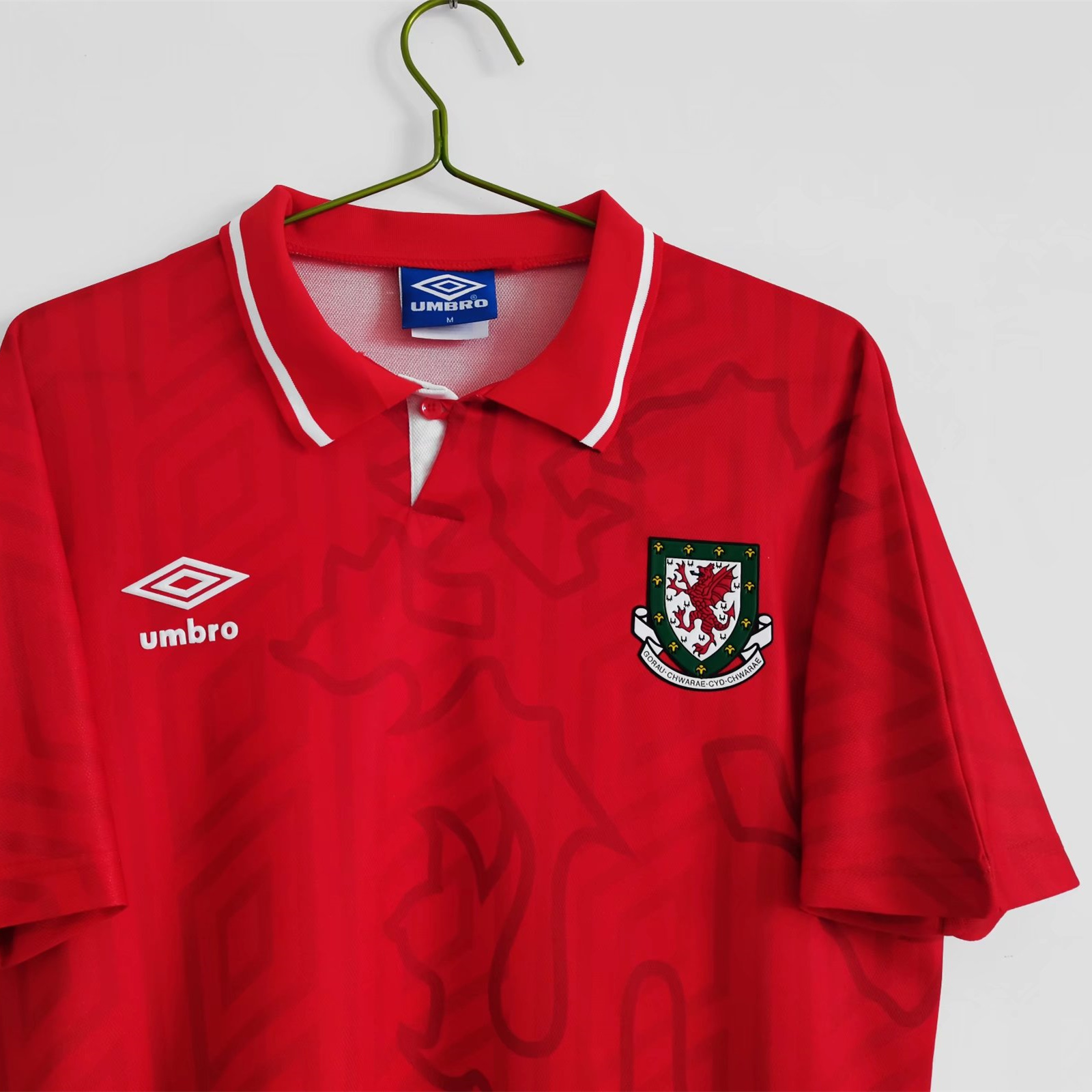SIUjerseys-Retro Wales 1992 Home Stadium Jersey
