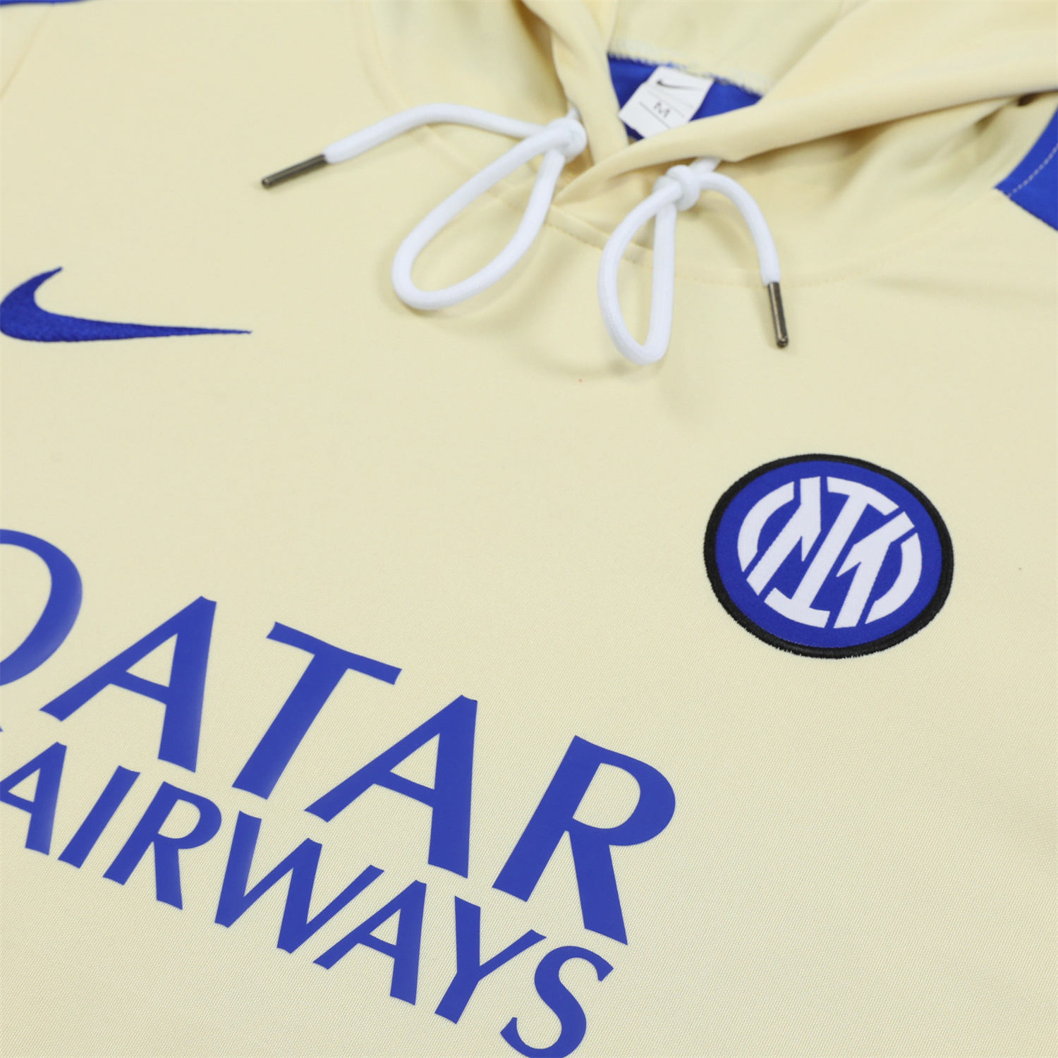 SIUjerseys-Inter Milan 24-25 Training Hoodie Set - Yellow Hoodie and Blue - Gray Pants