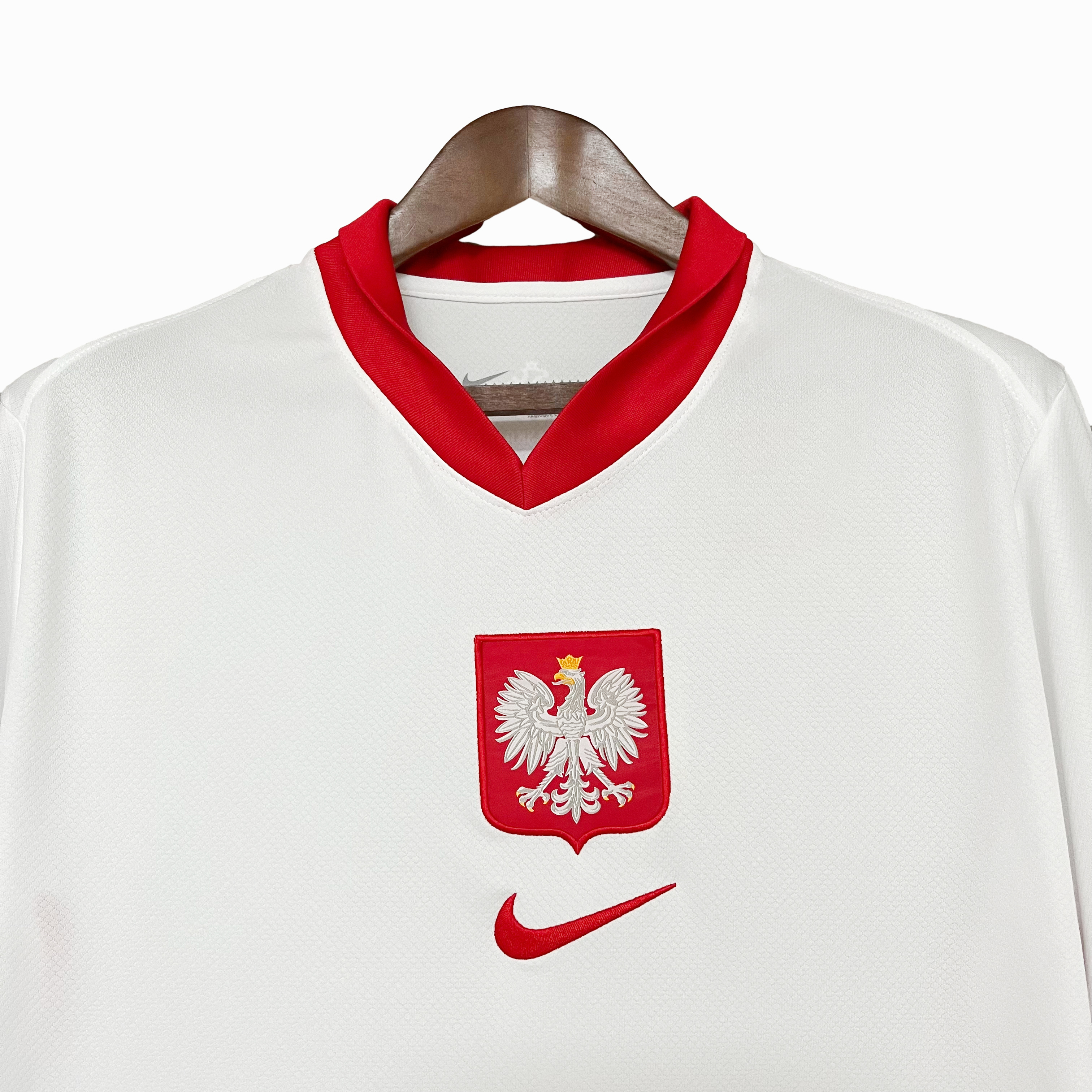 unitedfutballjersey-Poland 2024 Home Stadium Jersey - Fans Version