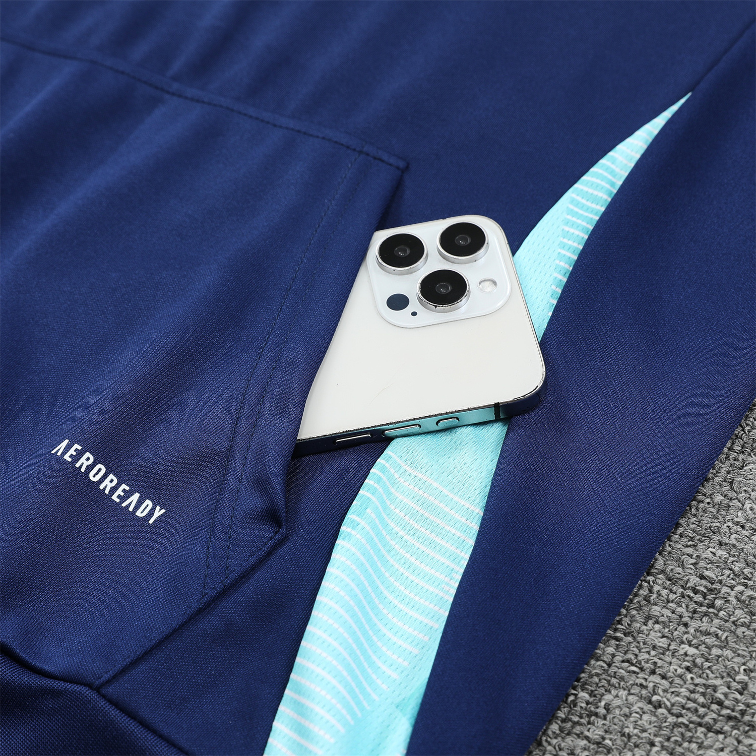 SIUjerseys-Arsenal 24-25 Training Hoodie Set - Royal Blue Hoodie and Pants