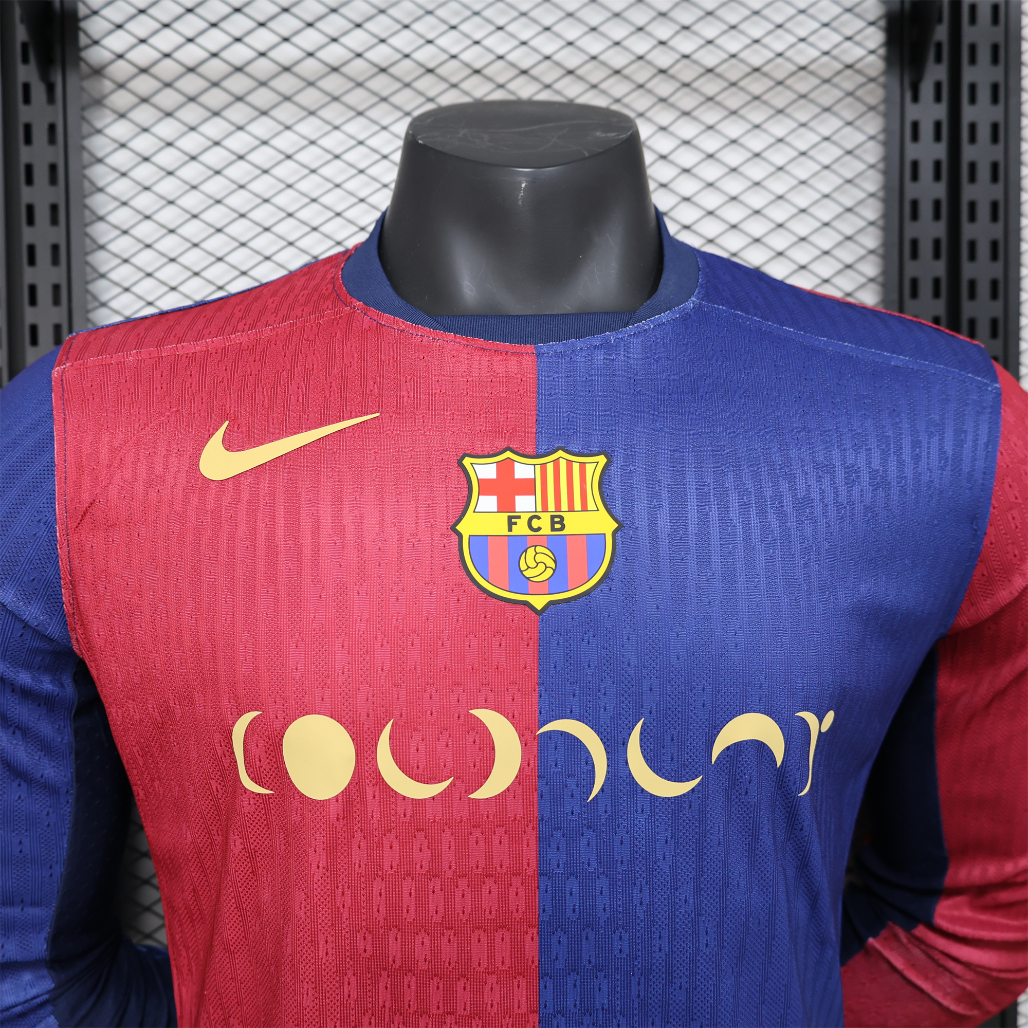 SIUjerseys-Barcelona X Coldplay 24-25 Home Co-Branded Long Sleeve Jersey - Player Version