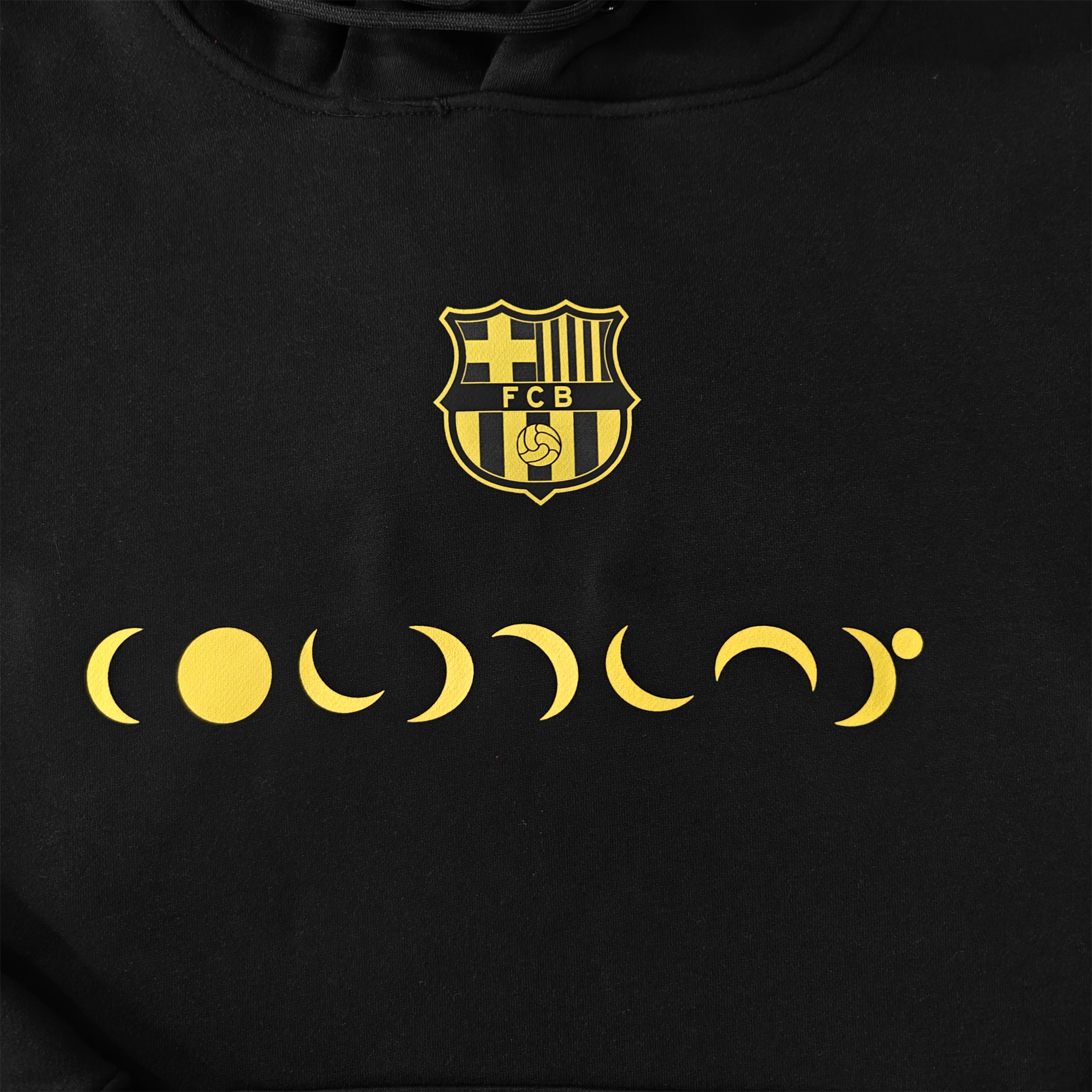 unitedfutballjersey-Barcelona X Coldplay 24-25 Moon Silhouette Hoodie - Black