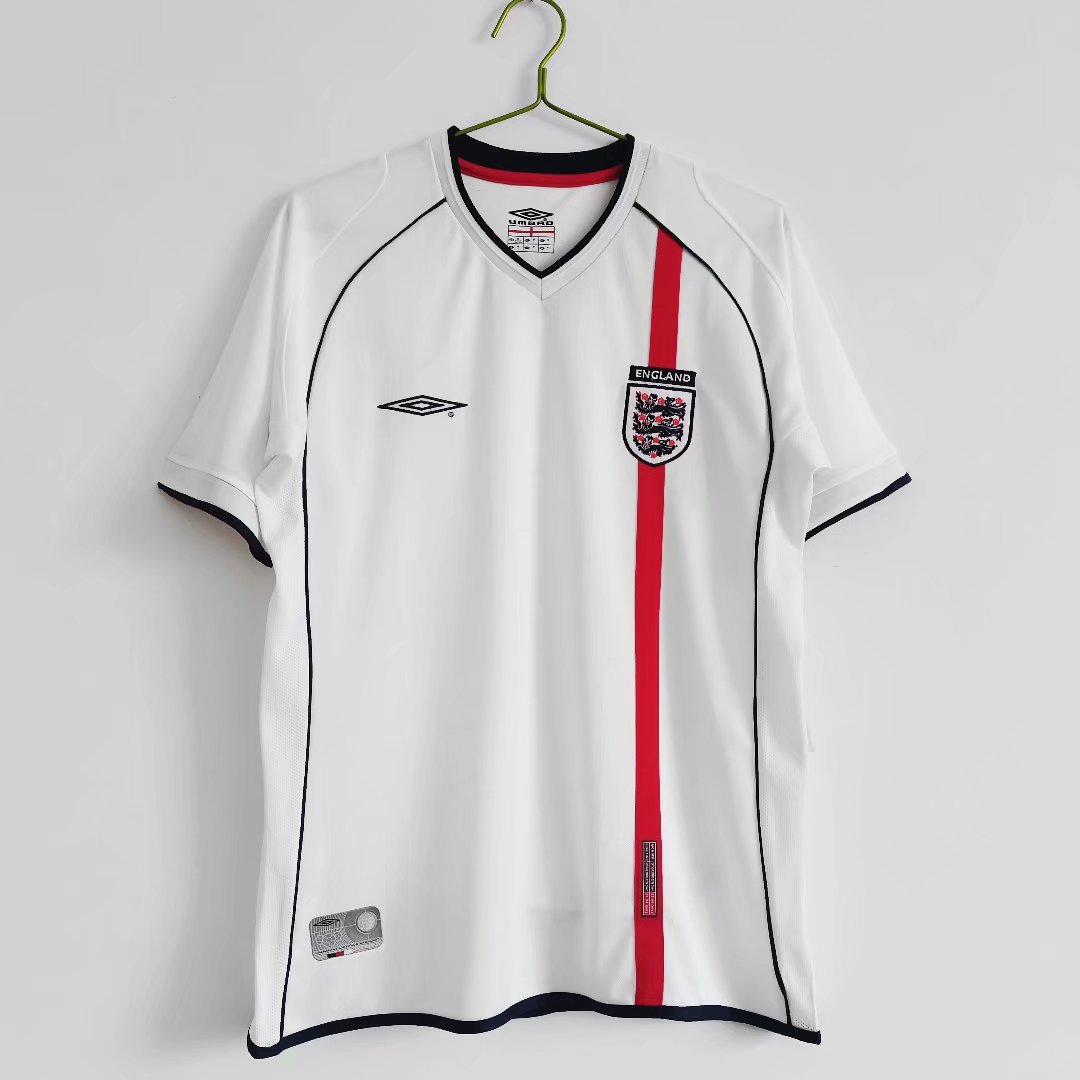 SIUjerseys-Retro England 2002 Home Stadium Jersey