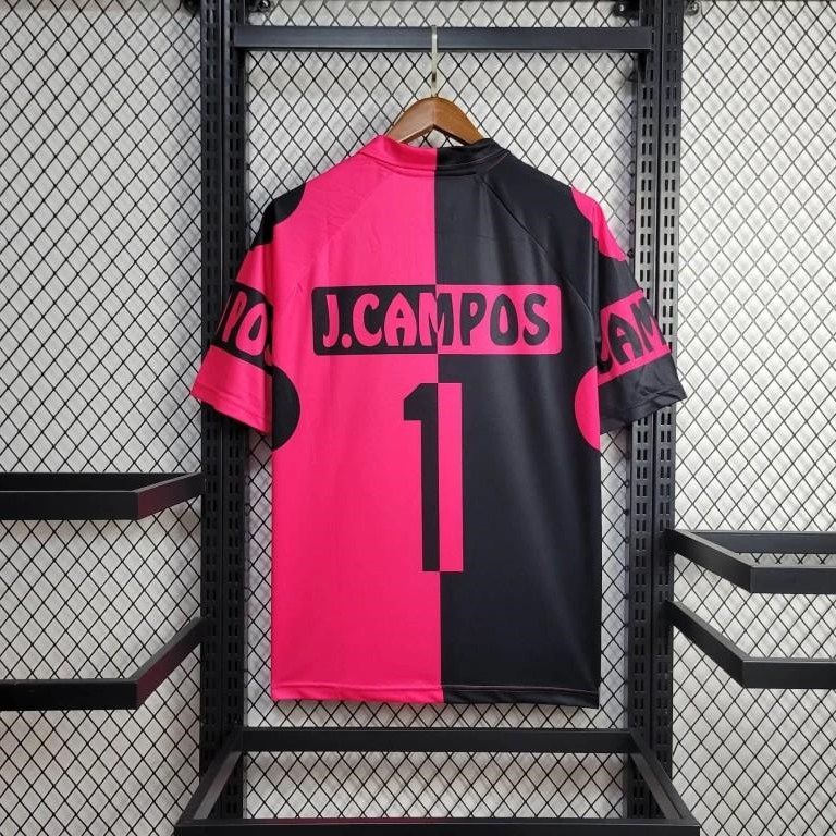 SIUjerseys-Retro Mexico 1998 World Cup Goalkeeper Pink Black Jersey