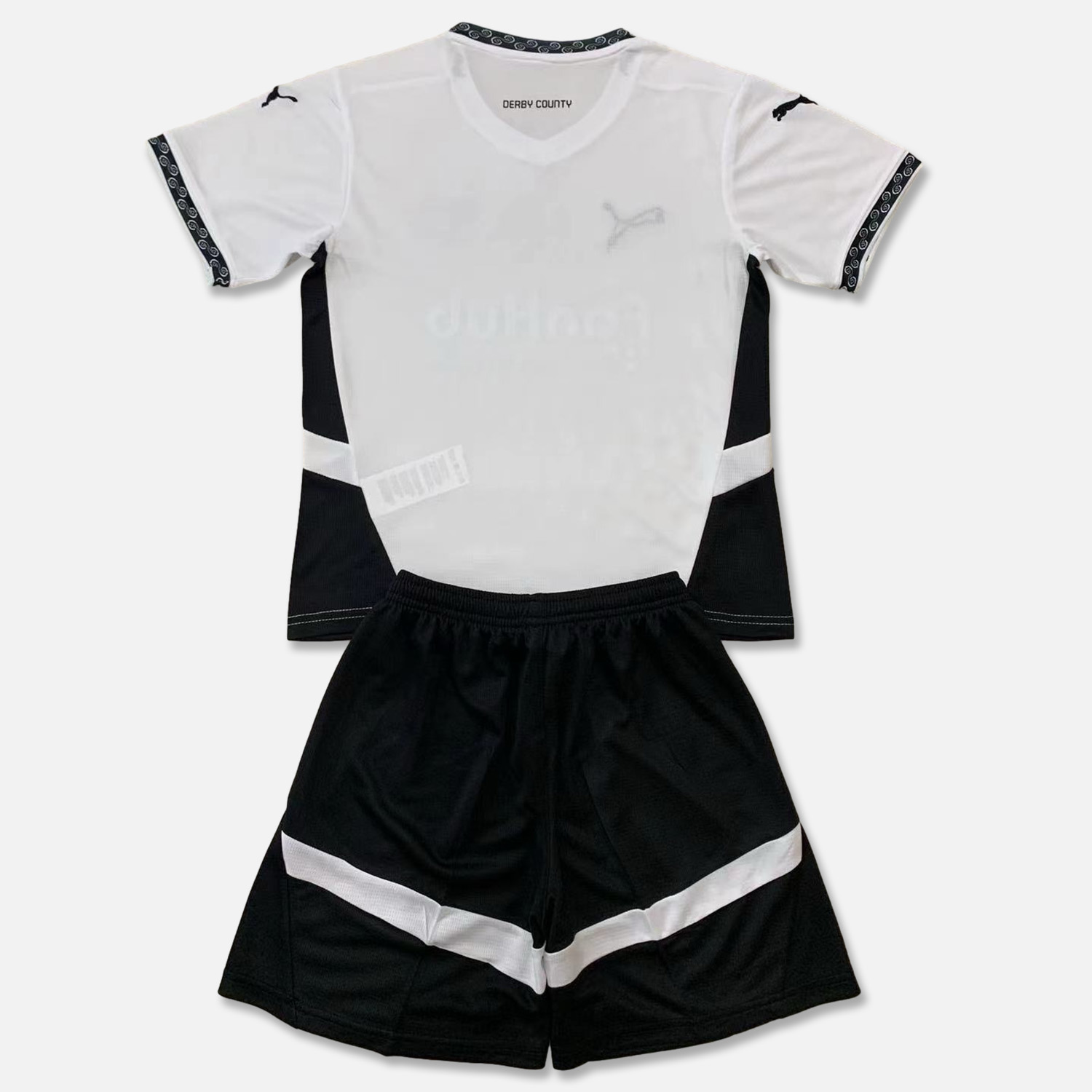 unitedfutballjersey-Derby County 24-25 Home Stadium Kids Kit