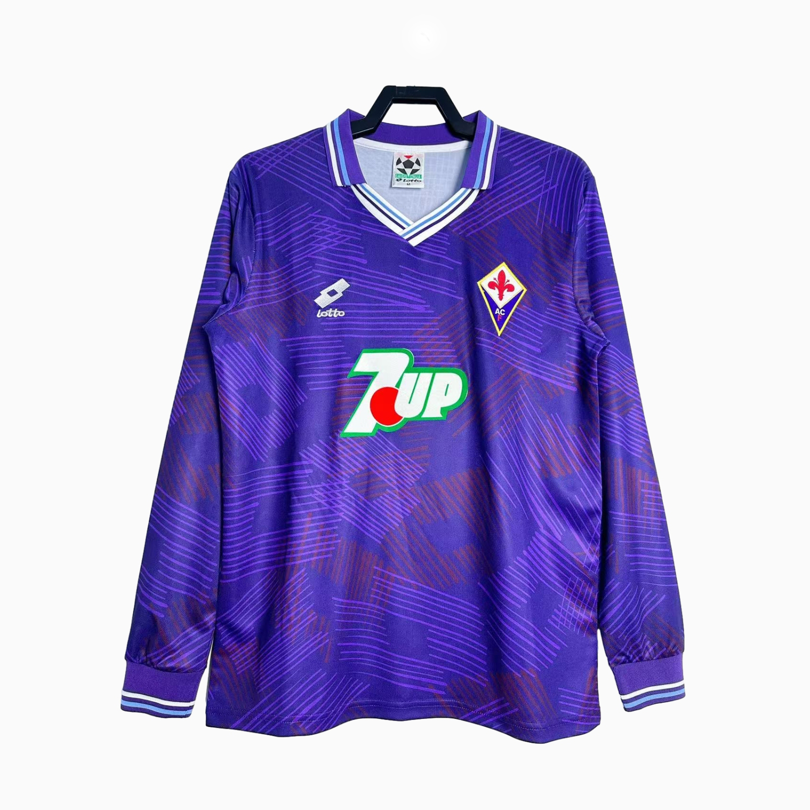 SIUjerseys-Retro Fiorentina 1992-93 Home Long Sleeve Jersey