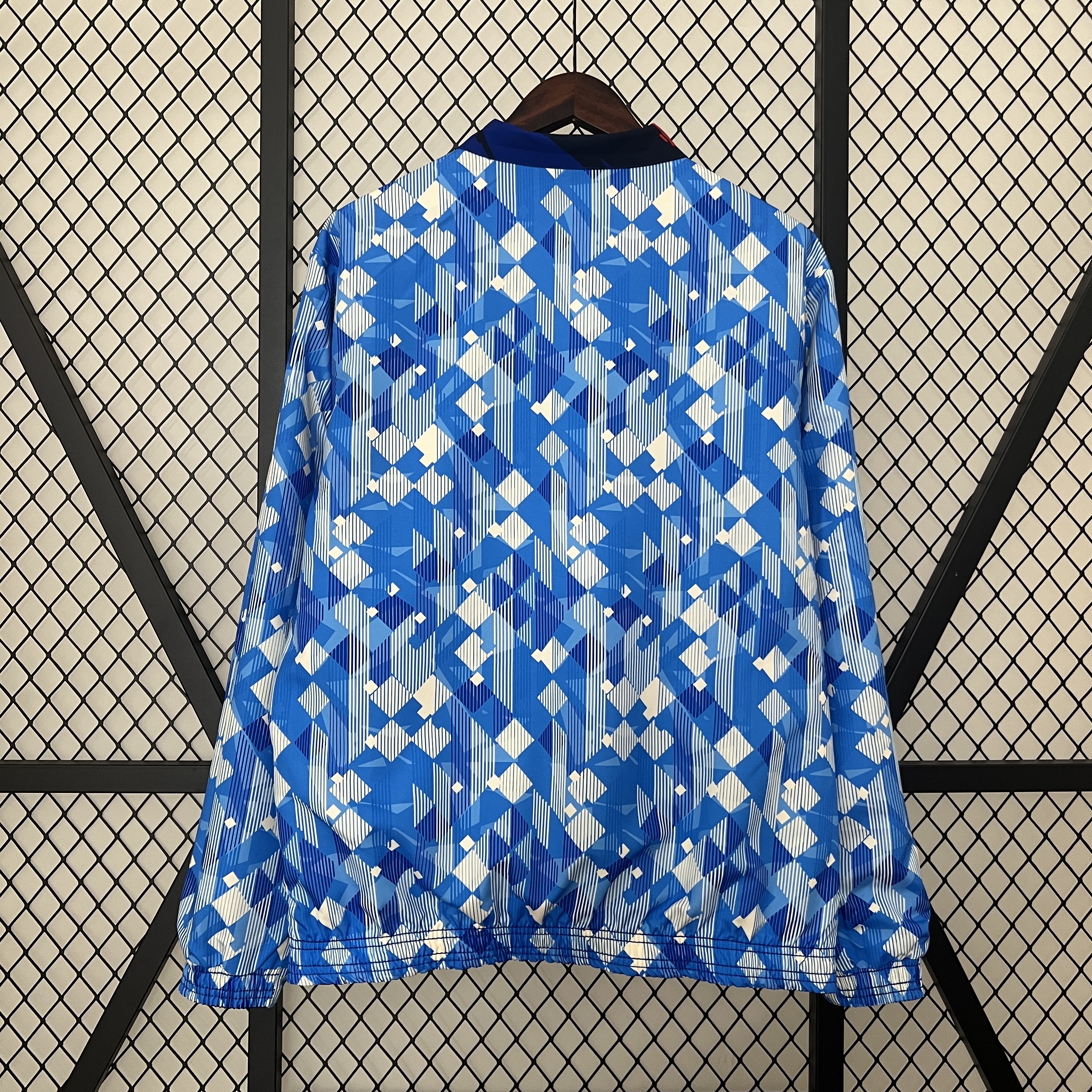 SIUjerseys-England 2024 Double Sided Reversible Windbreaker - Blue