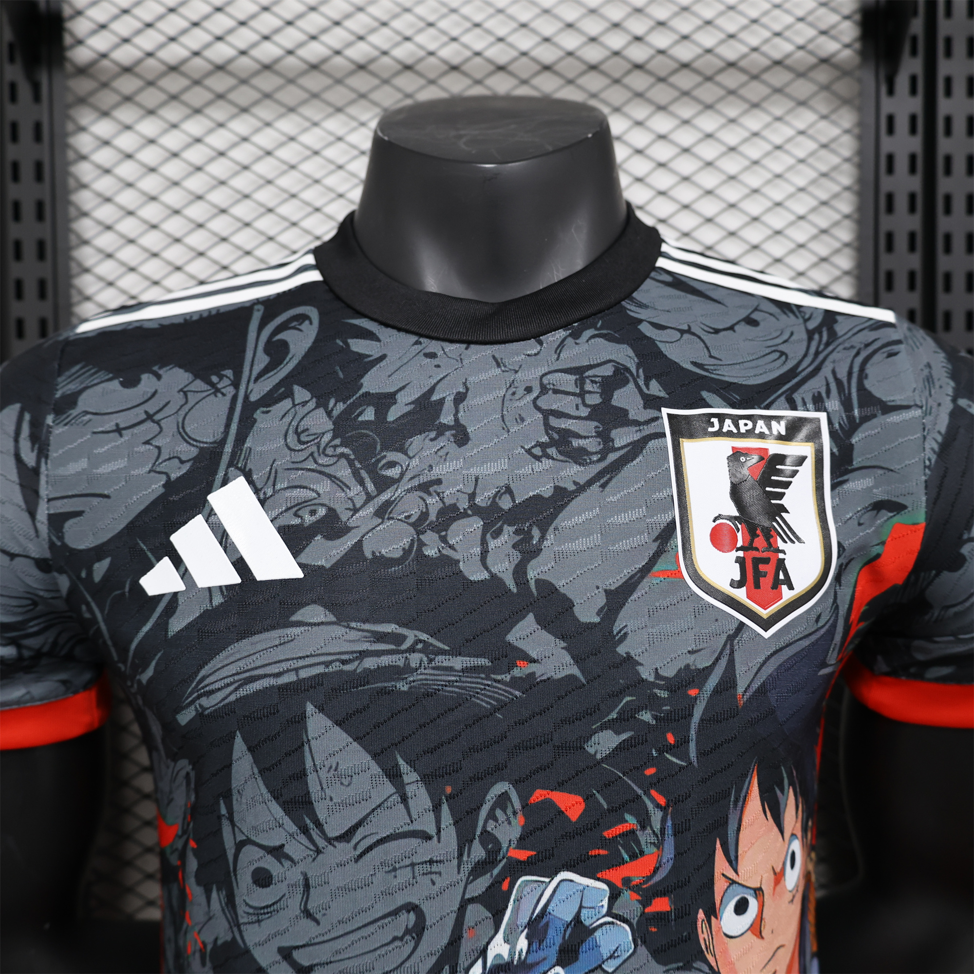 unitedfutballjersey-Japan 2024 ONE PIECE Luffy Special Edition Black Jersey - Player Version