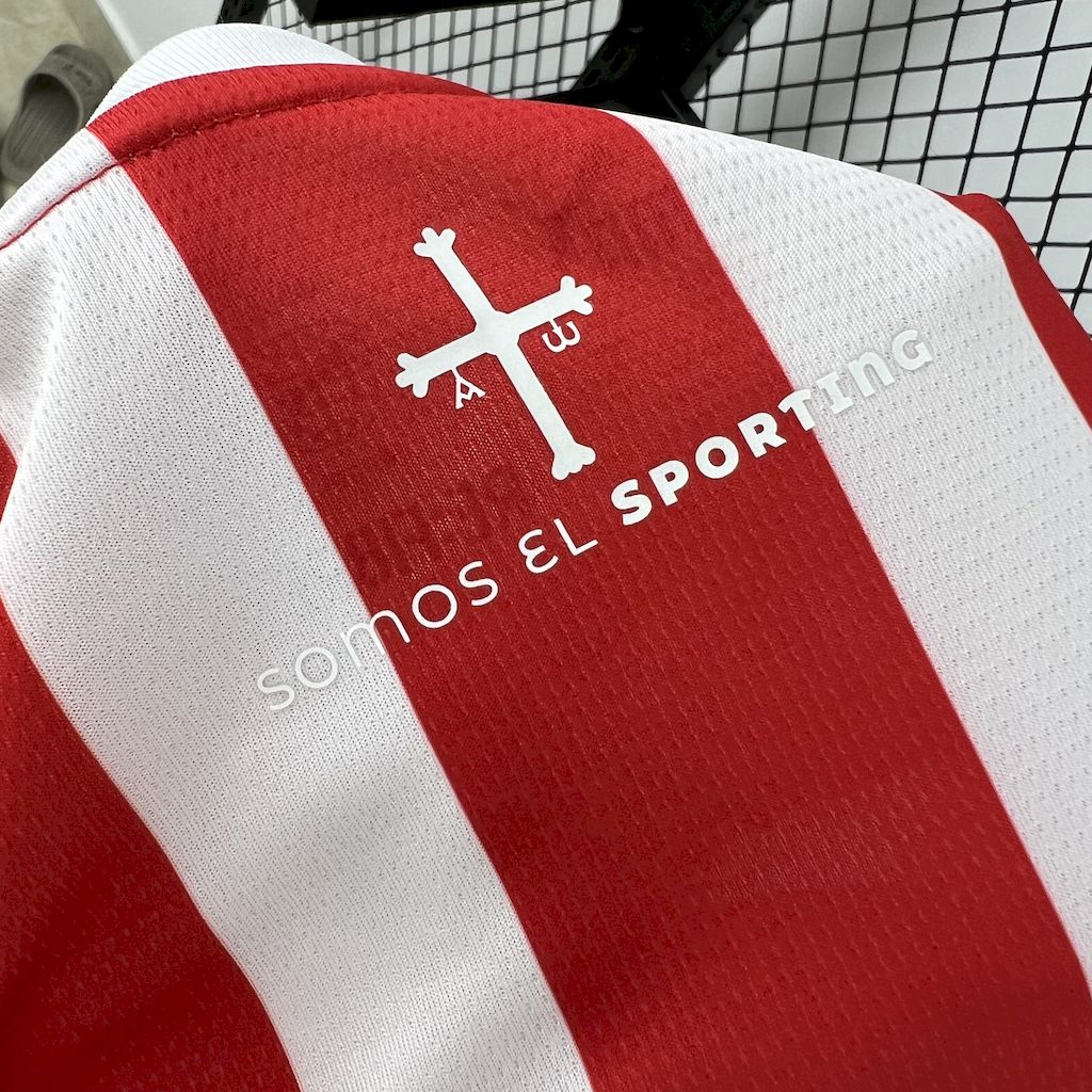 SIUjerseys-Sporting de Gijon 24-25 Home Kids Kit