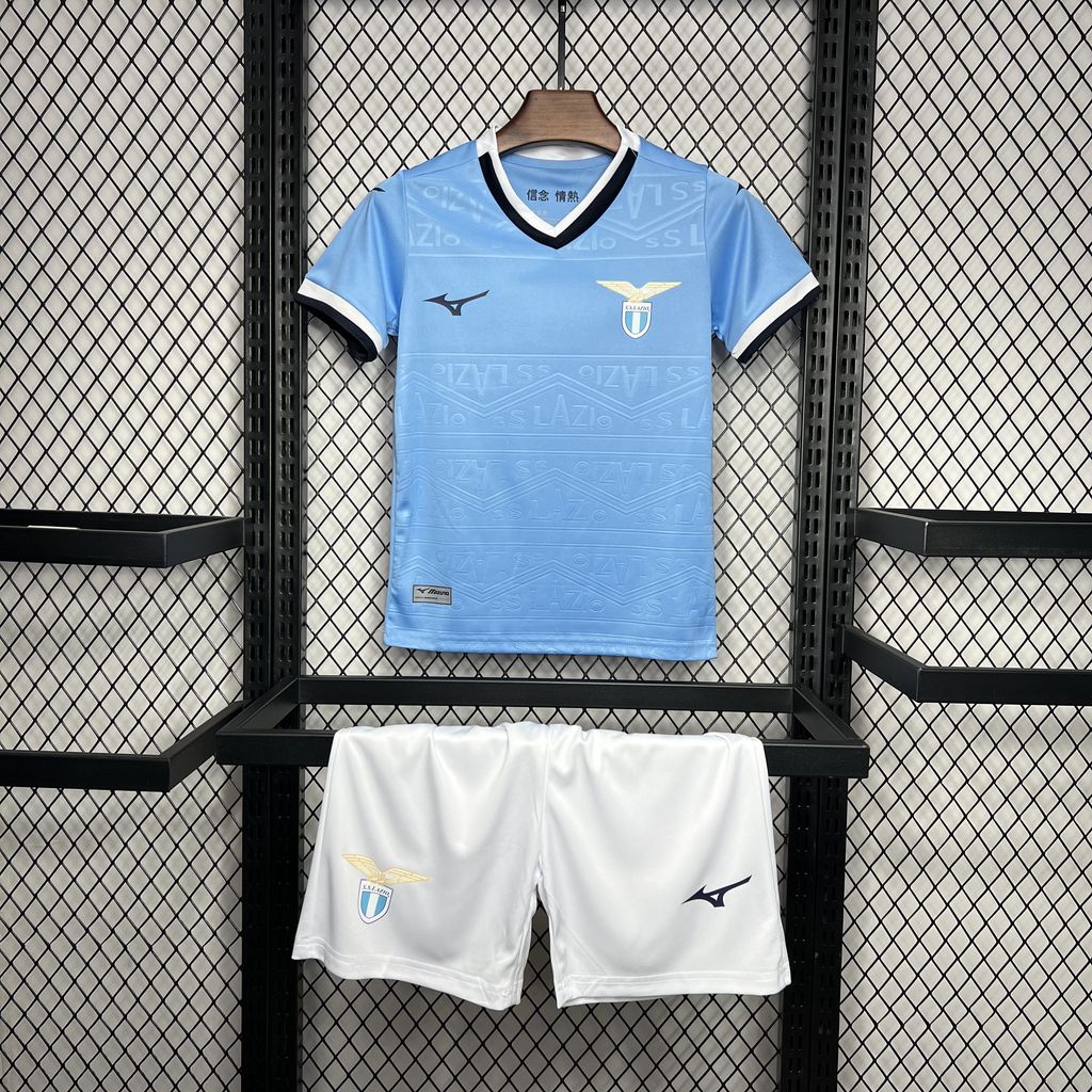 SIUjerseys-Lazio 24-25 Home Stadium Kids Kit