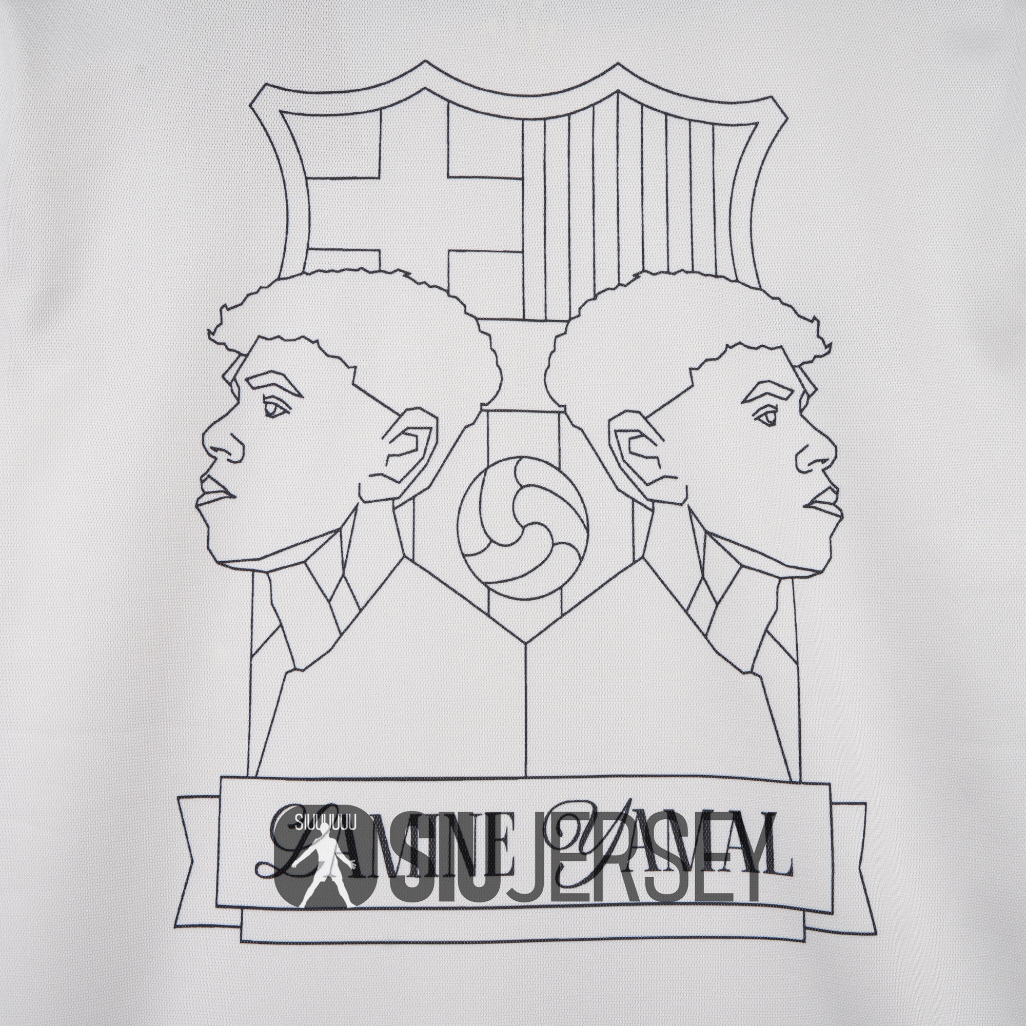 SIUjerseys-Barcelona 24-25 Yamal Anniversary White Jersey - Fans Version