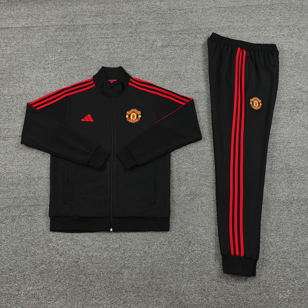 SIUjerseys-Manchester United 24-25 Jacket Training Tracksuit - Black