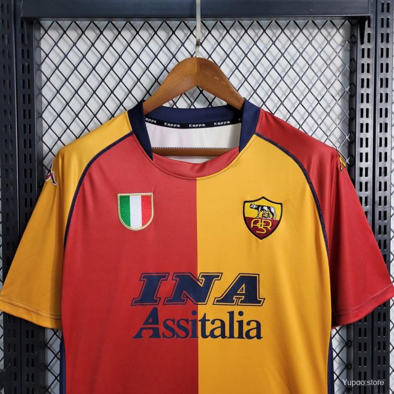 SIUjerseys-Retro Roma 2001-02 European Home Jersey