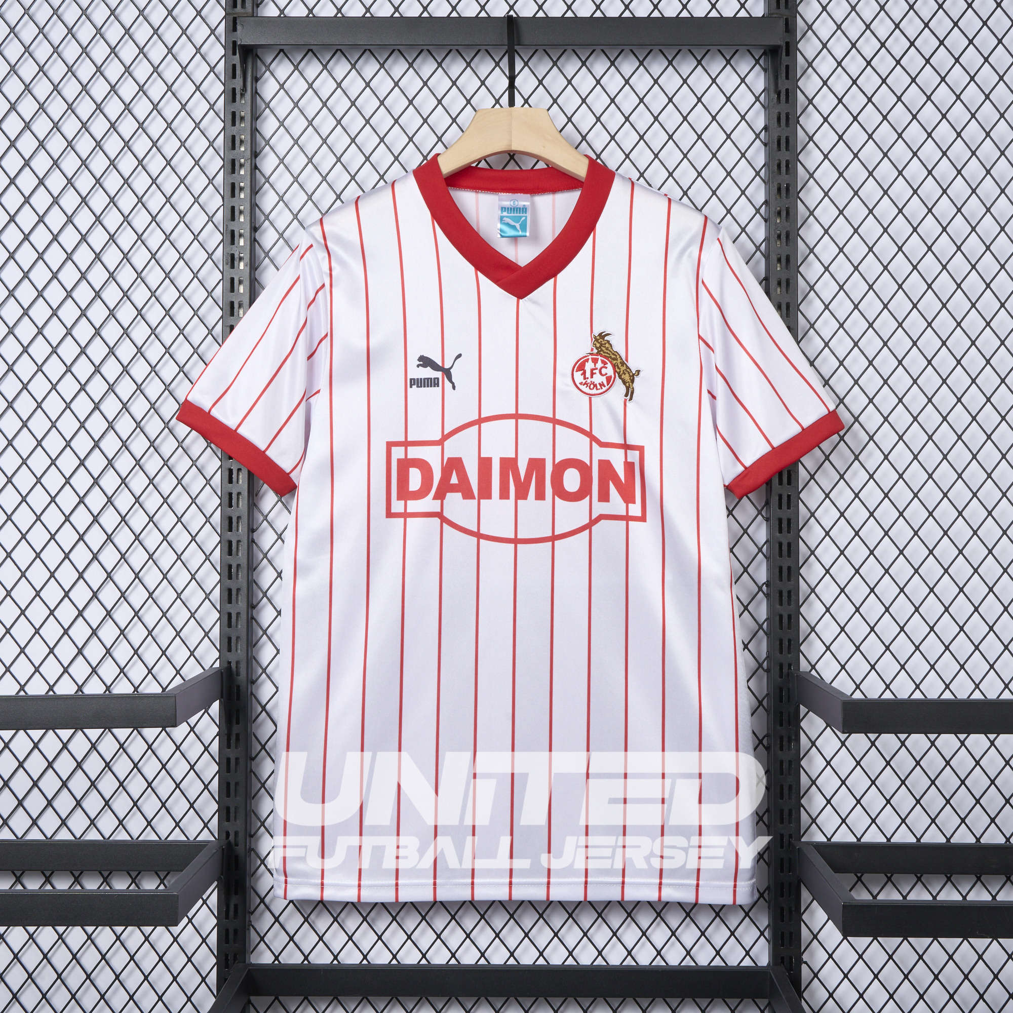 unitedfutballjersey-Retro 1. FC Köln 1985-86 Home Jersey