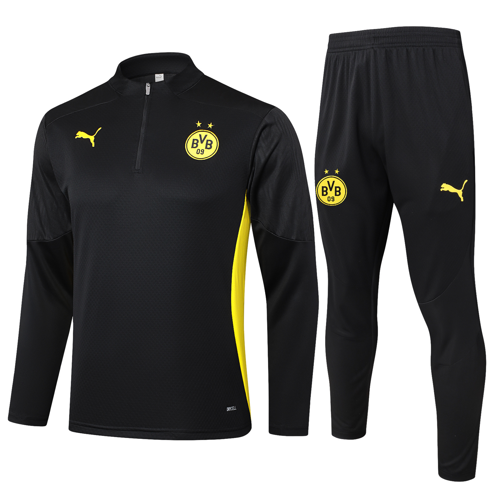 SIUjerseys-Dortmund 24-25 Long Sleeve Training Set - Player Version - Black