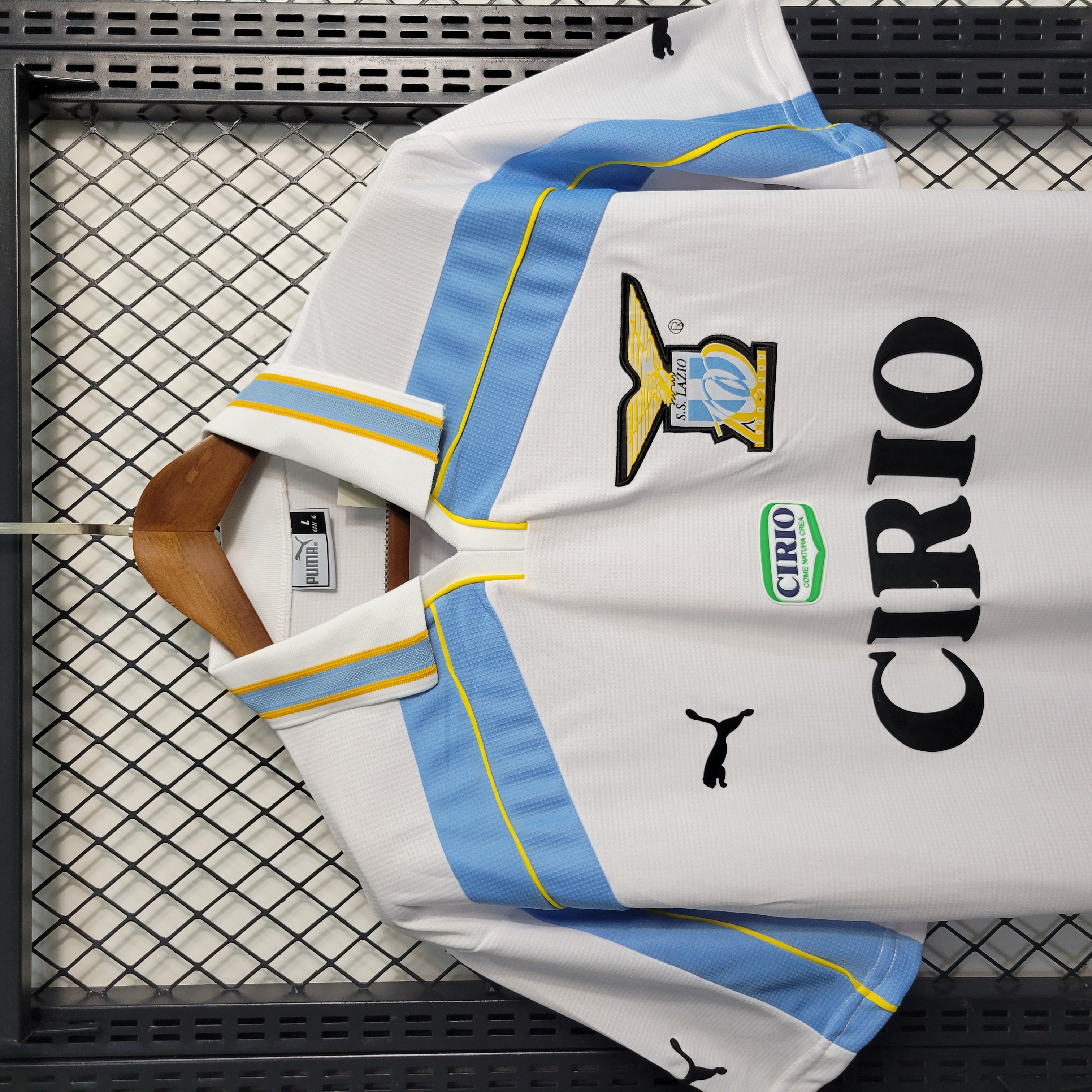 SIUjerseys-Retro Lazio 1999-00 Centenary Home Stadium Jersey