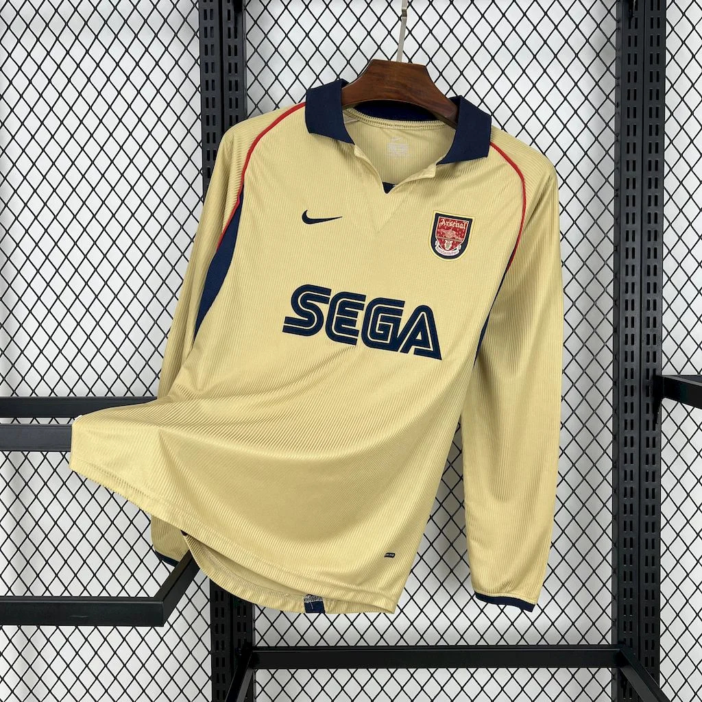 SIUjerseys-Retro Arsenal 2001-02 Away Long Sleeves Jersey